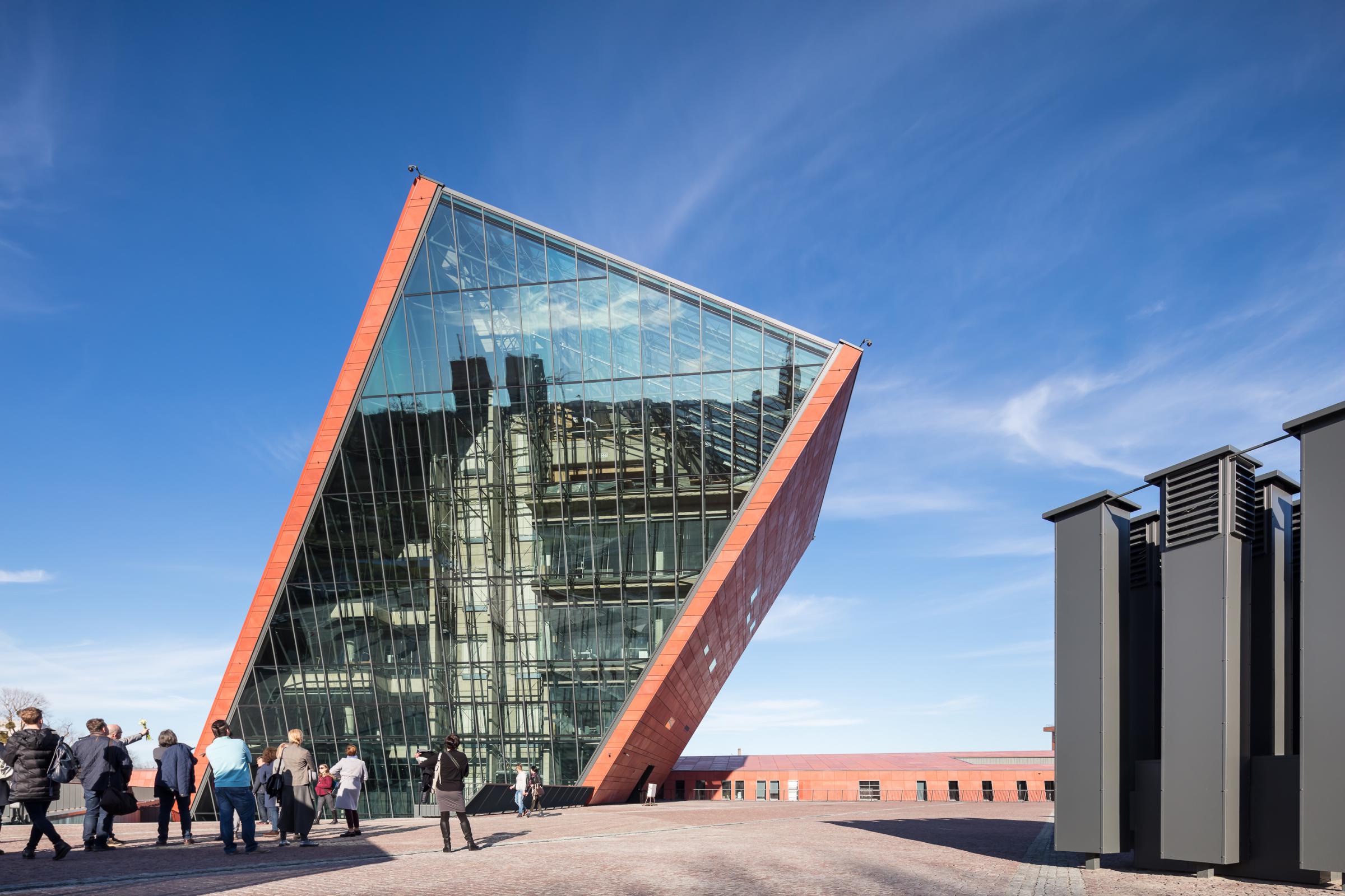 Photograph of Museum of the Second World War, designed by Kwadrat Studio Architektoniczne and located in Gdańsk, Poland