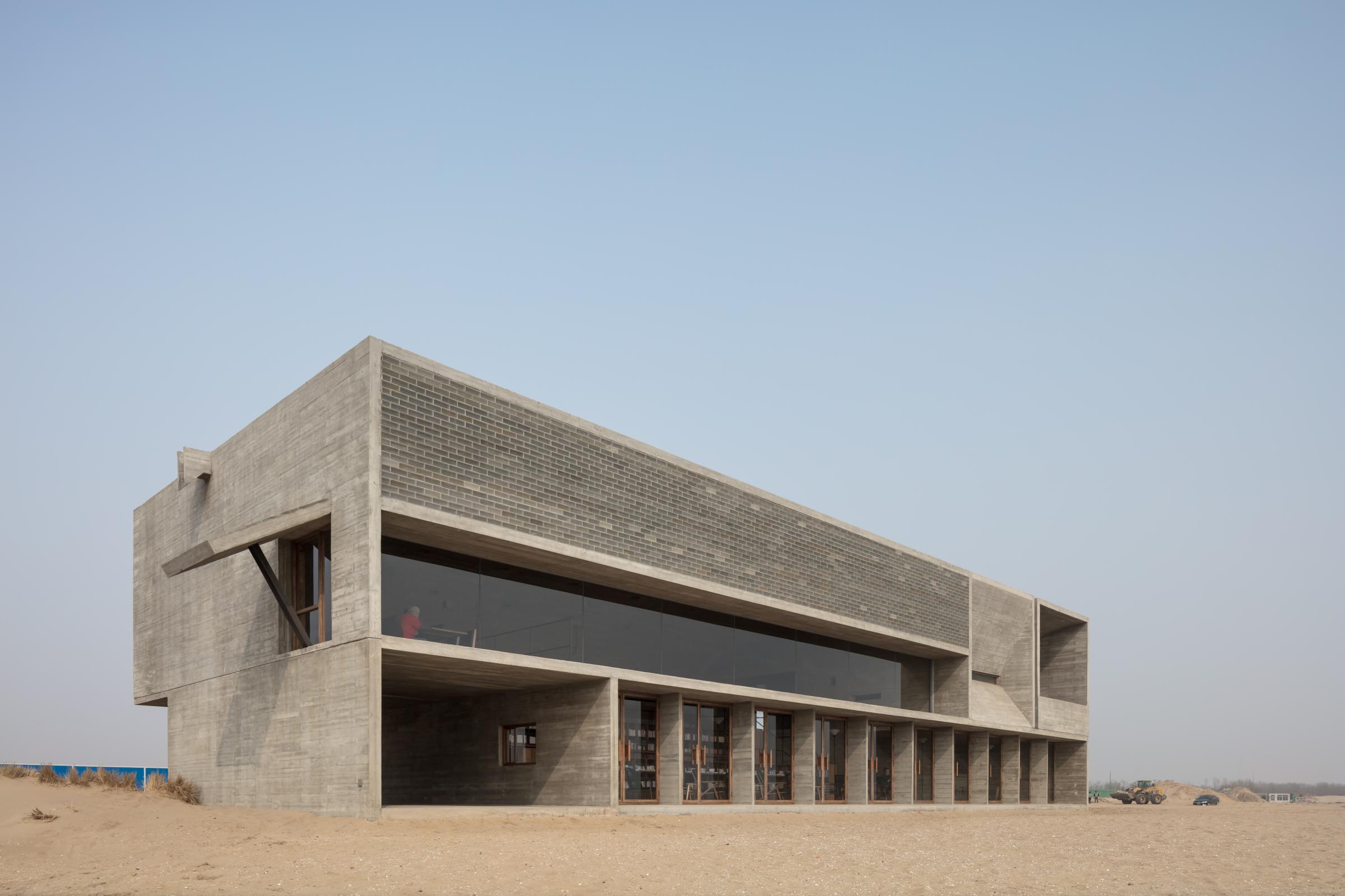 Photograph of Seashore Library, designed by Vector Architects and located in Beidaihe, China