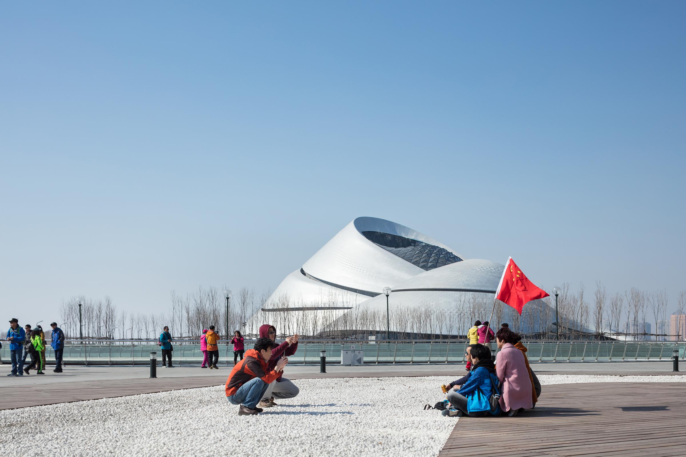 Photograph of Harbin Opera House, designed by MAD Architects and located in Harbin, China