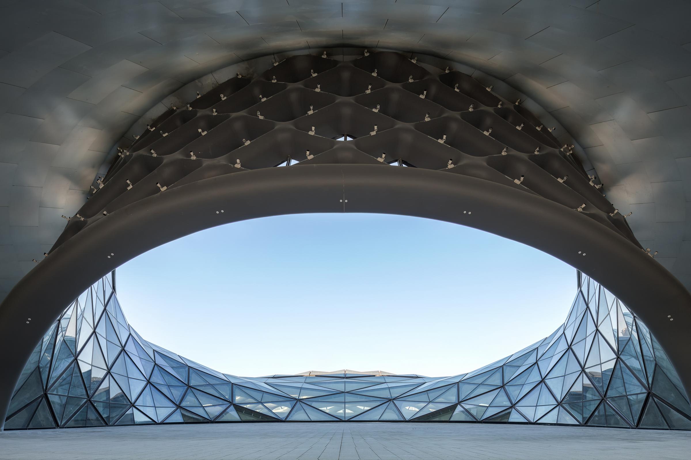 Photograph of Harbin Opera House, designed by MAD Architects and located in Harbin, China