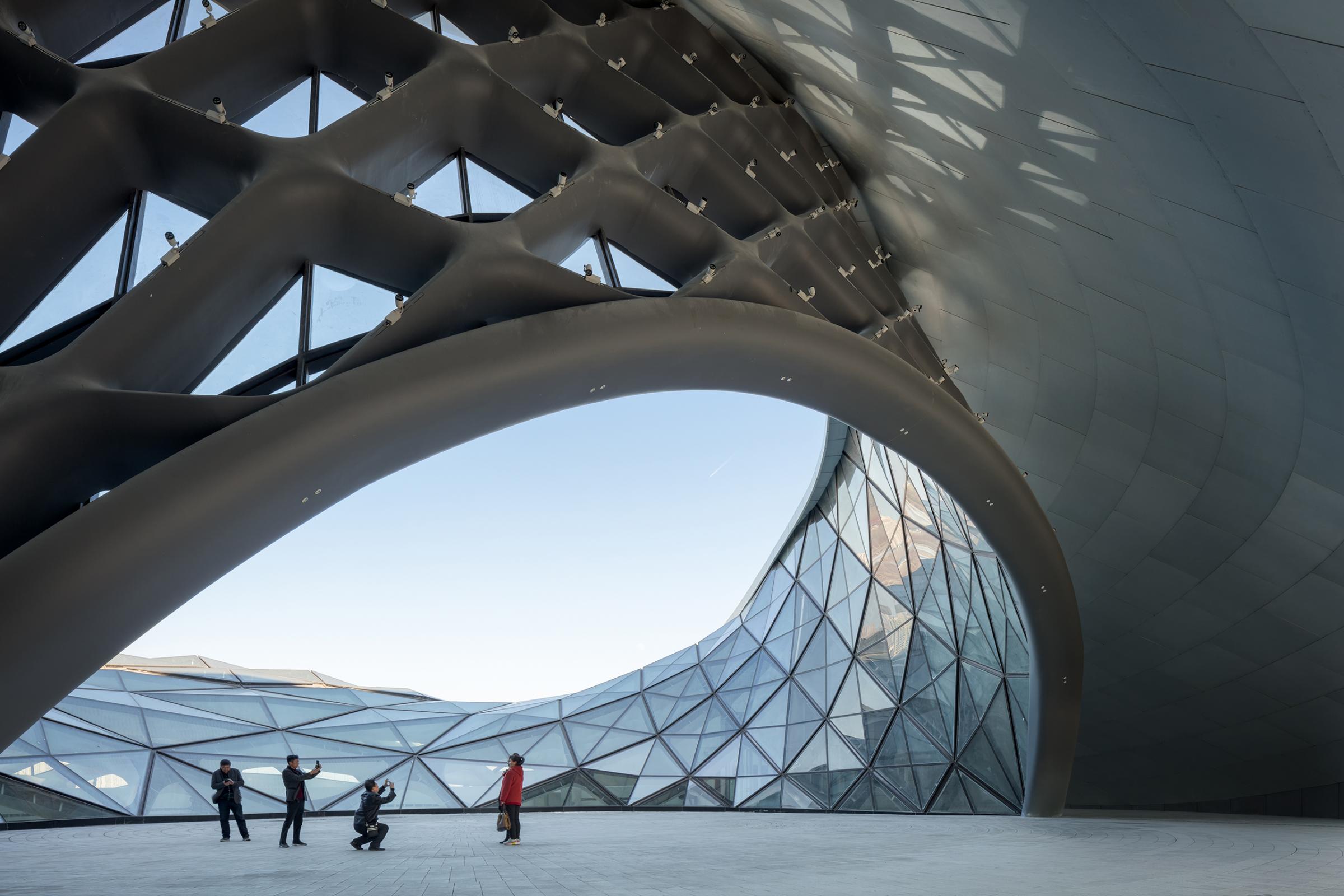 Photograph of Harbin Opera House, designed by MAD Architects and located in Harbin, China