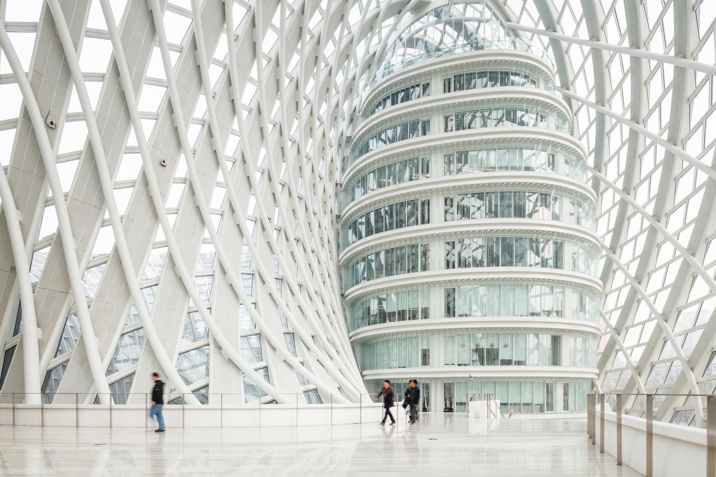 Photograph of Phoenix International Media Center, designed by BIAD UFo and located in Beijing, China