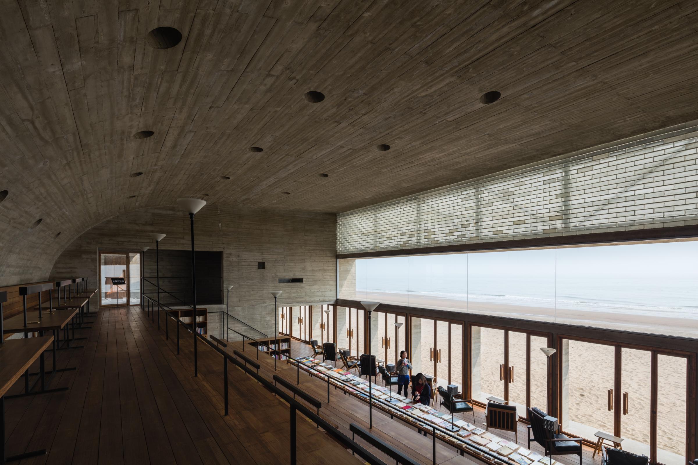 Photograph of Seashore Library, designed by Vector Architects and located in Beidaihe, China