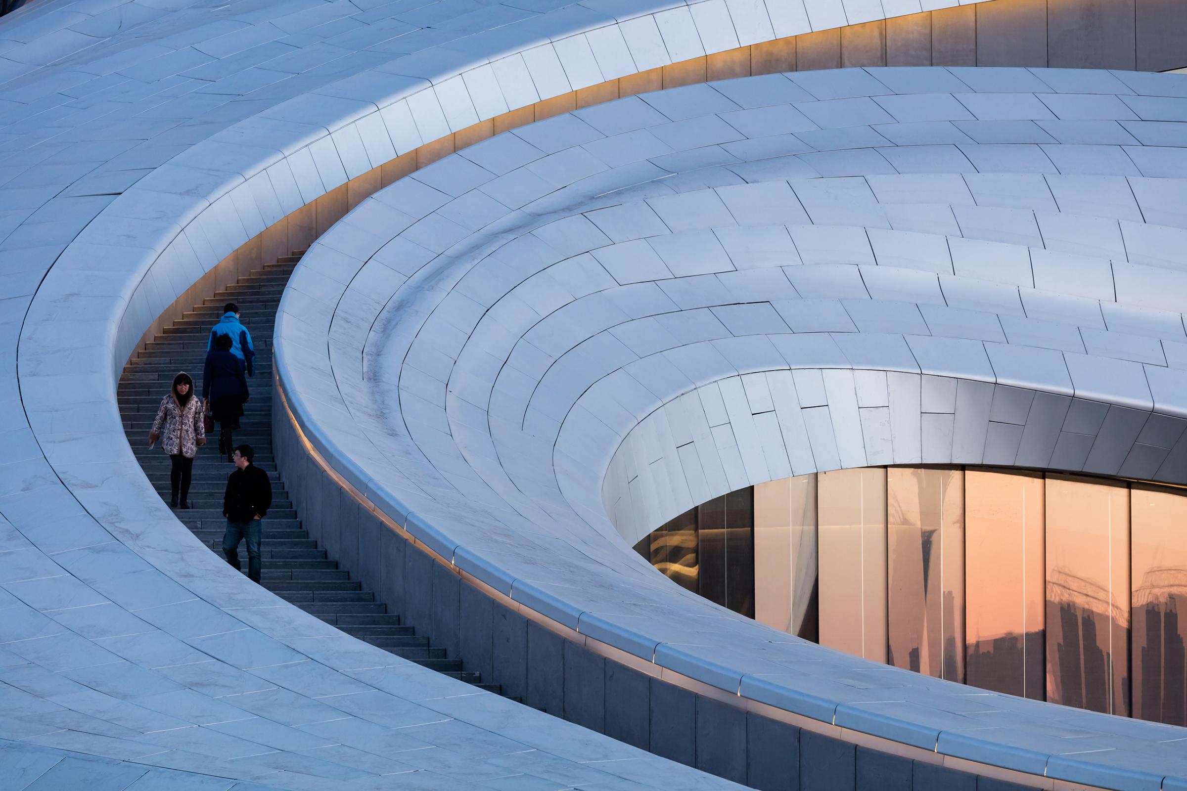 Photograph of Harbin Opera House, designed by MAD Architects and located in Harbin, China