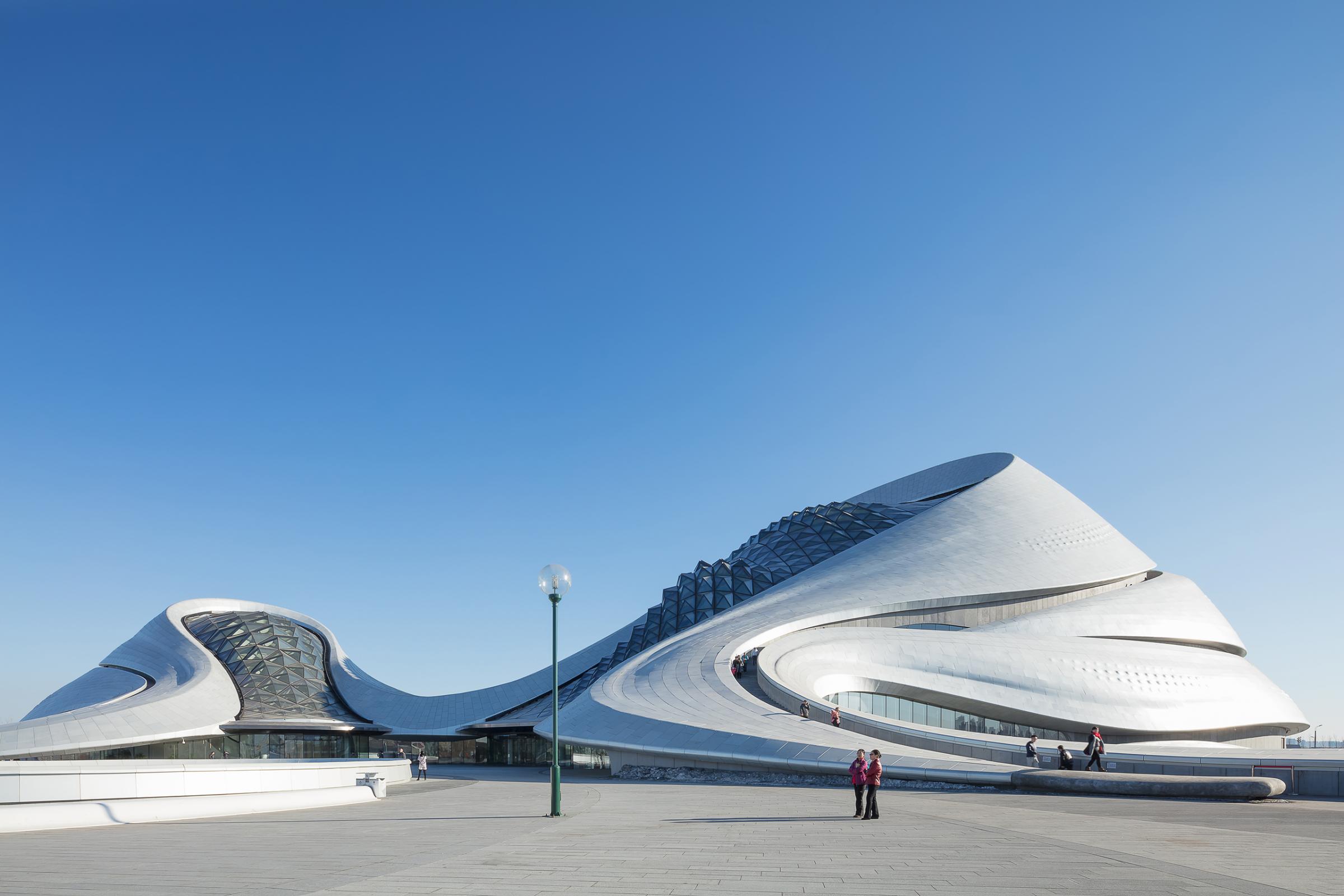 Photograph of Harbin Opera House, designed by MAD Architects and located in Harbin, China