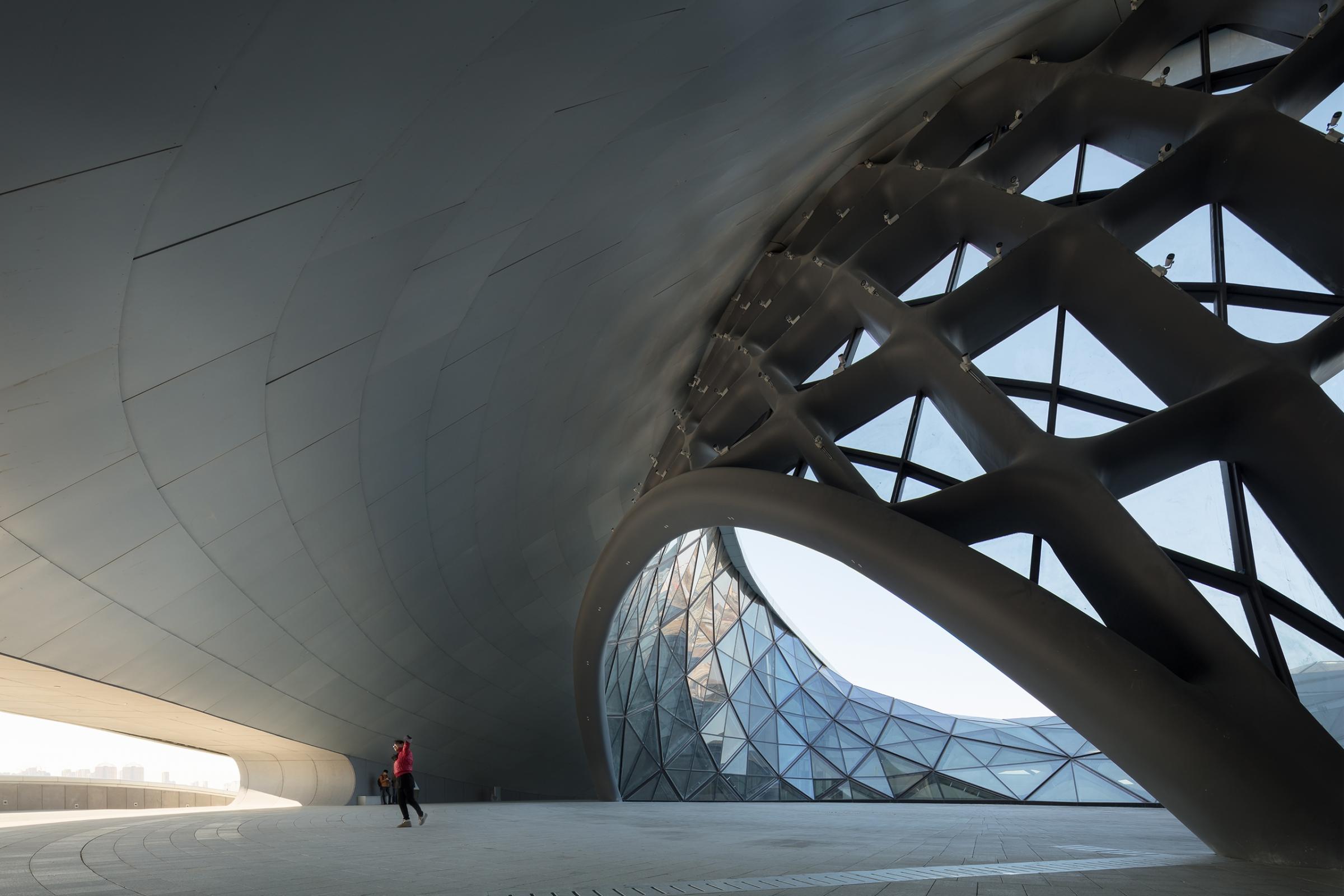Photograph of Harbin Opera House, designed by MAD Architects and located in Harbin, China