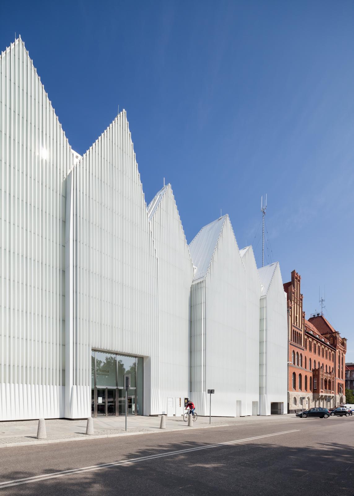 Photograph of Szczecin Philharmonic Hall, designed by Estudio Barozzi Veiga and located in Szczecin, Poland