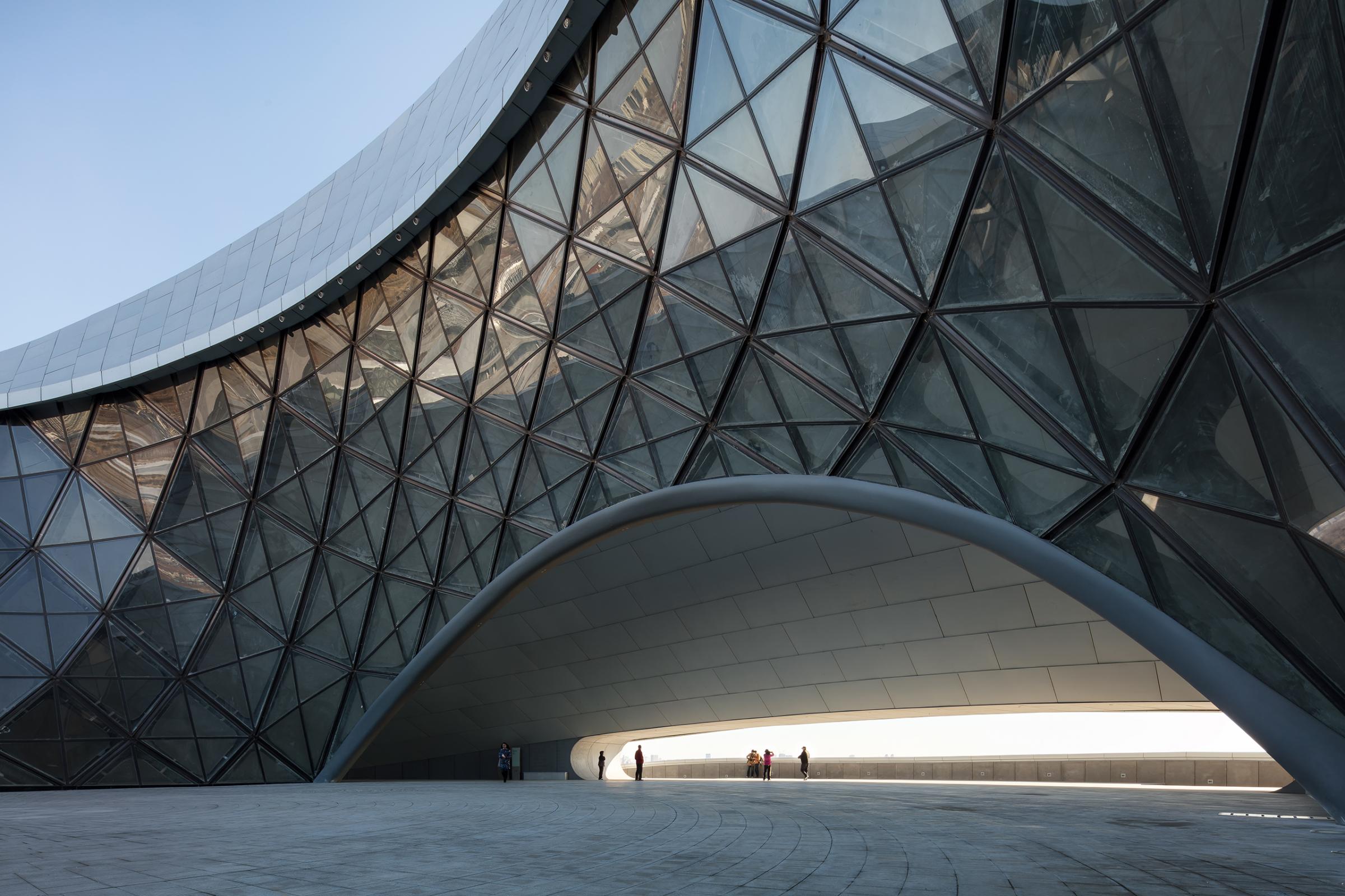 Photograph of Harbin Opera House, designed by MAD Architects and located in Harbin, China