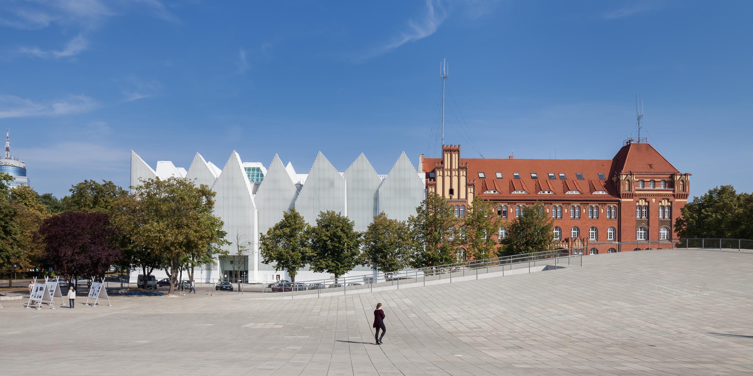 Photograph of Szczecin Philharmonic Hall, designed by Estudio Barozzi Veiga and located in Szczecin, Poland