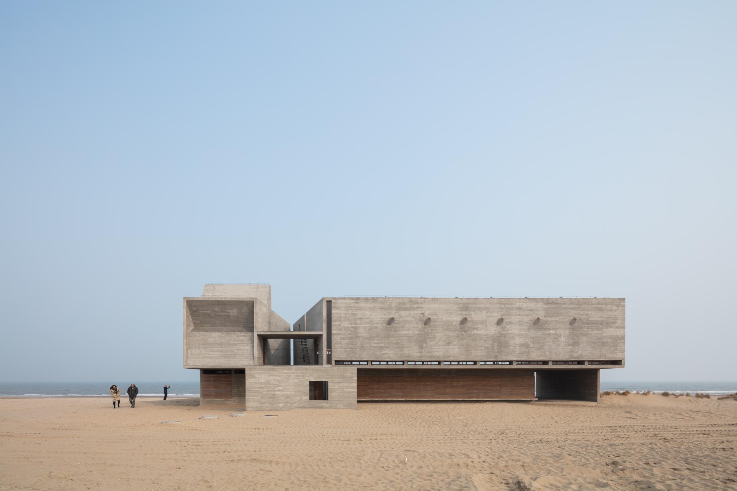 Photograph of Seashore Library, designed by Vector Architects and located in Beidaihe, China