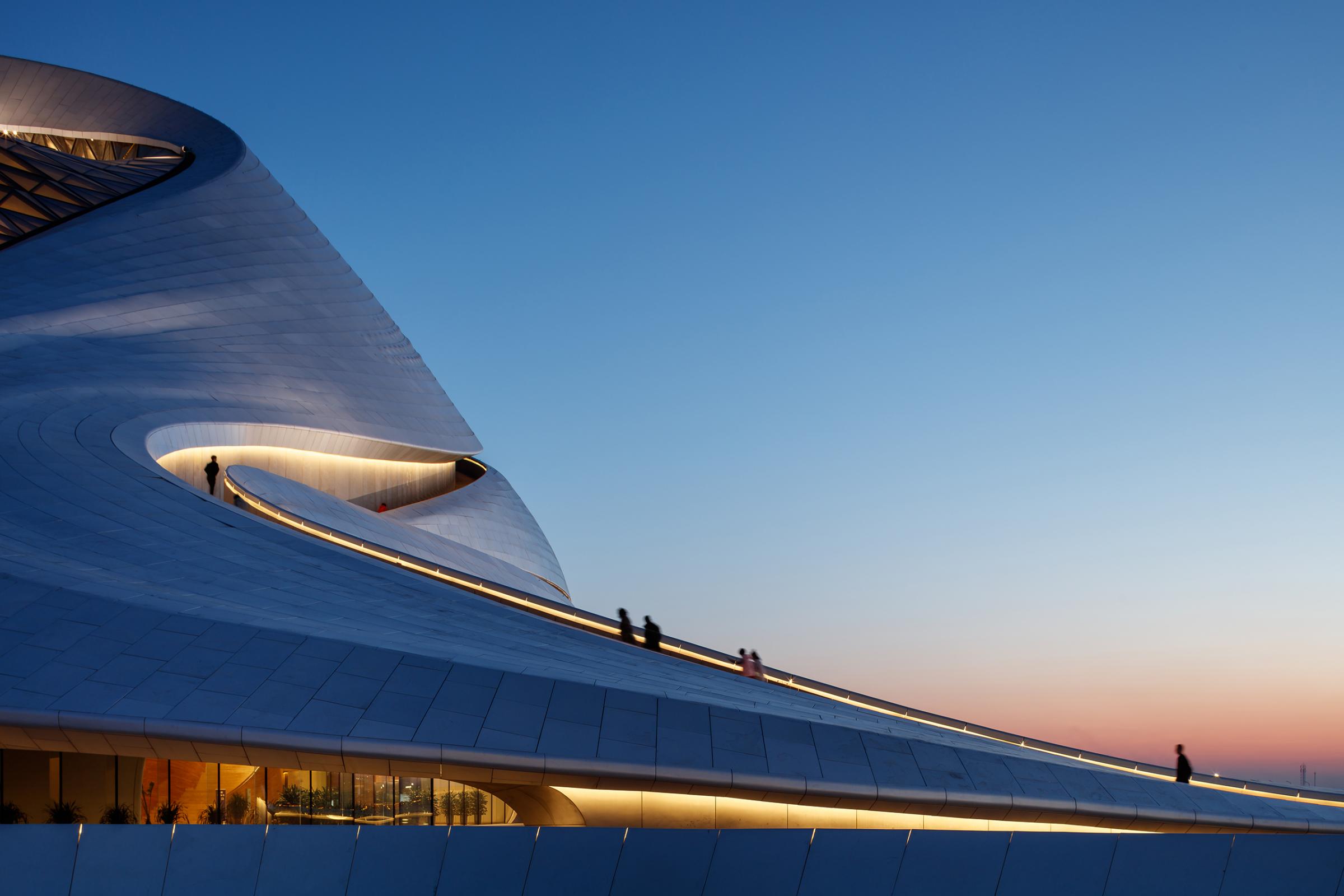Photograph of Harbin Opera House, designed by MAD Architects and located in Harbin, China