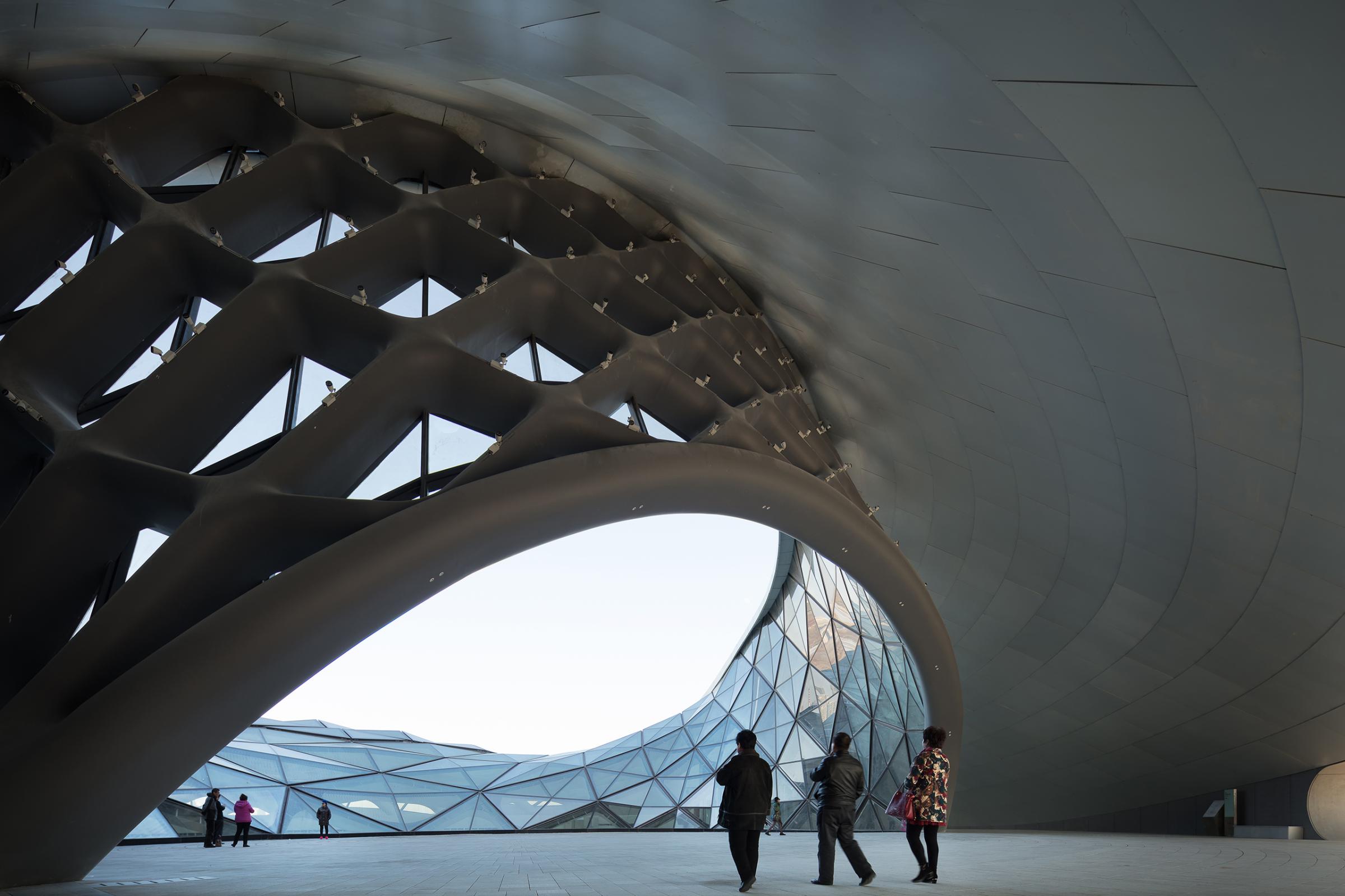 Photograph of Harbin Opera House, designed by MAD Architects and located in Harbin, China