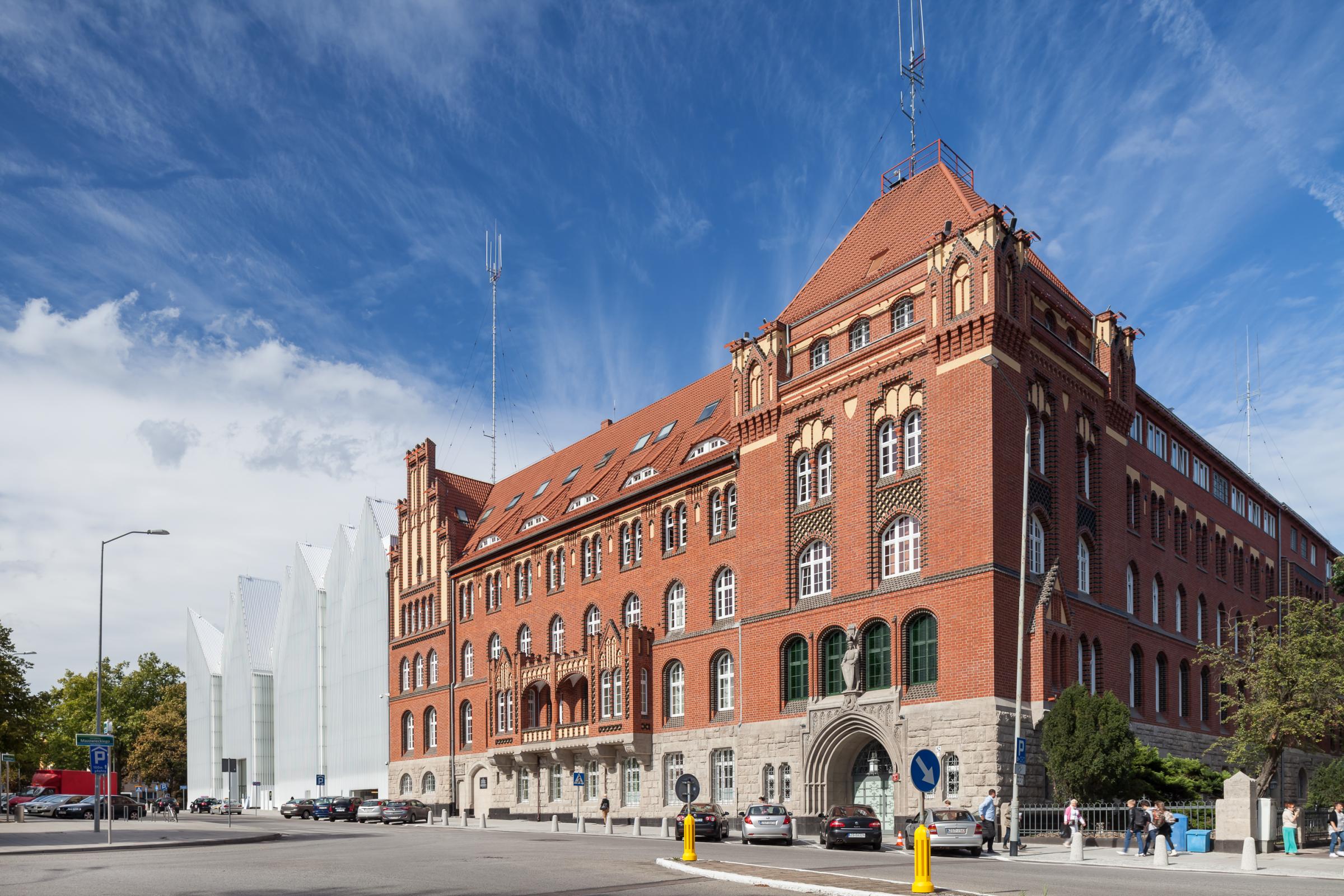 Photograph of Szczecin Philharmonic Hall, designed by Estudio Barozzi Veiga and located in Szczecin, Poland