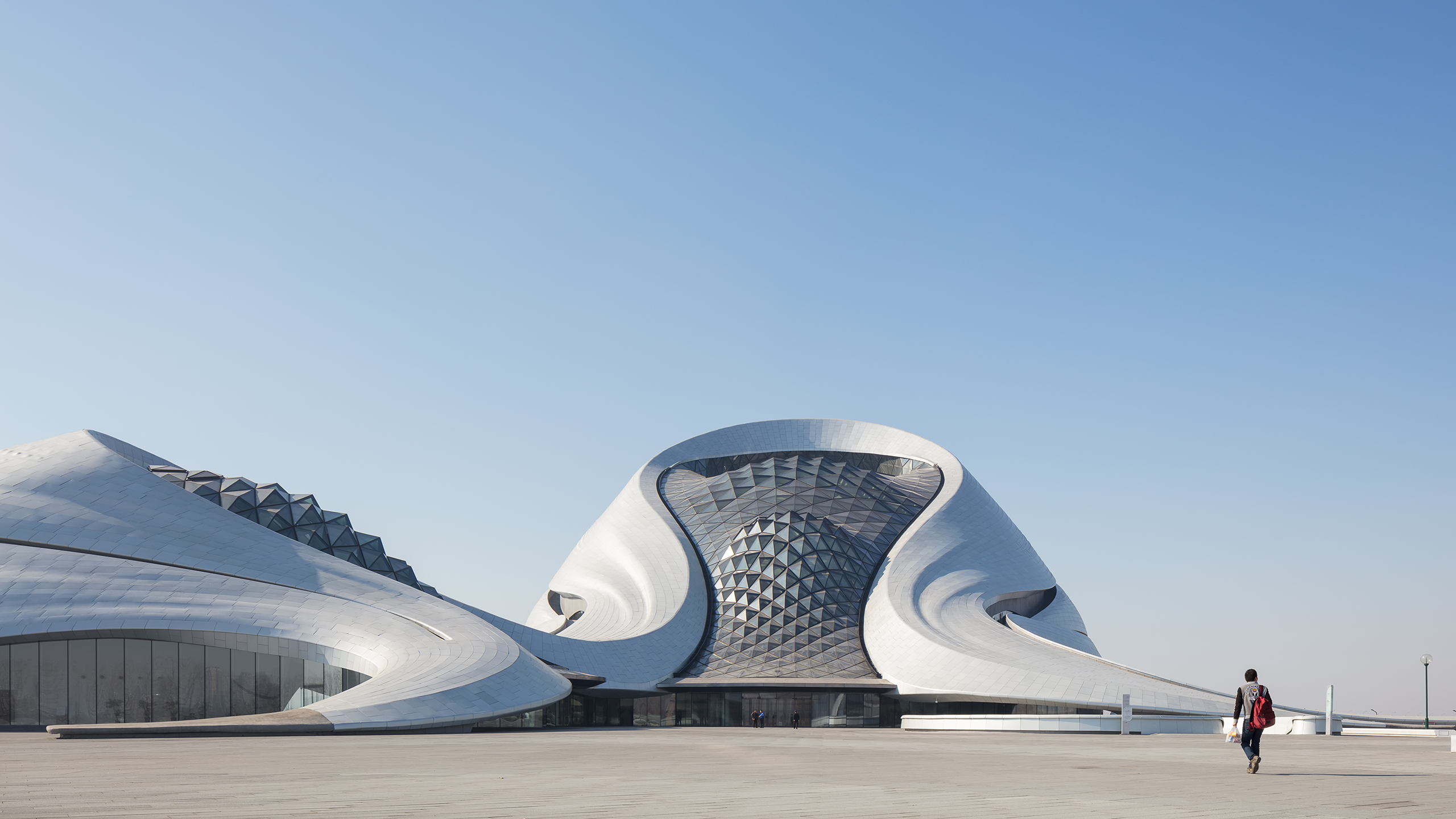 Photograph of Harbin Opera House, designed by MAD Architects and located in Harbin, China