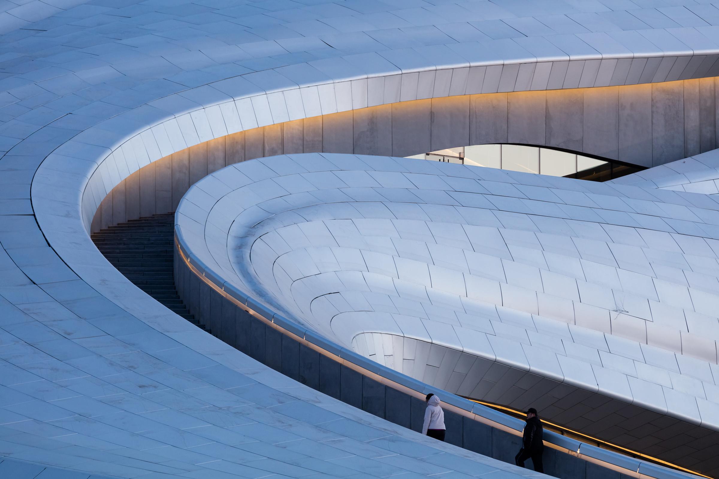 Photograph of Harbin Opera House, designed by MAD Architects and located in Harbin, China