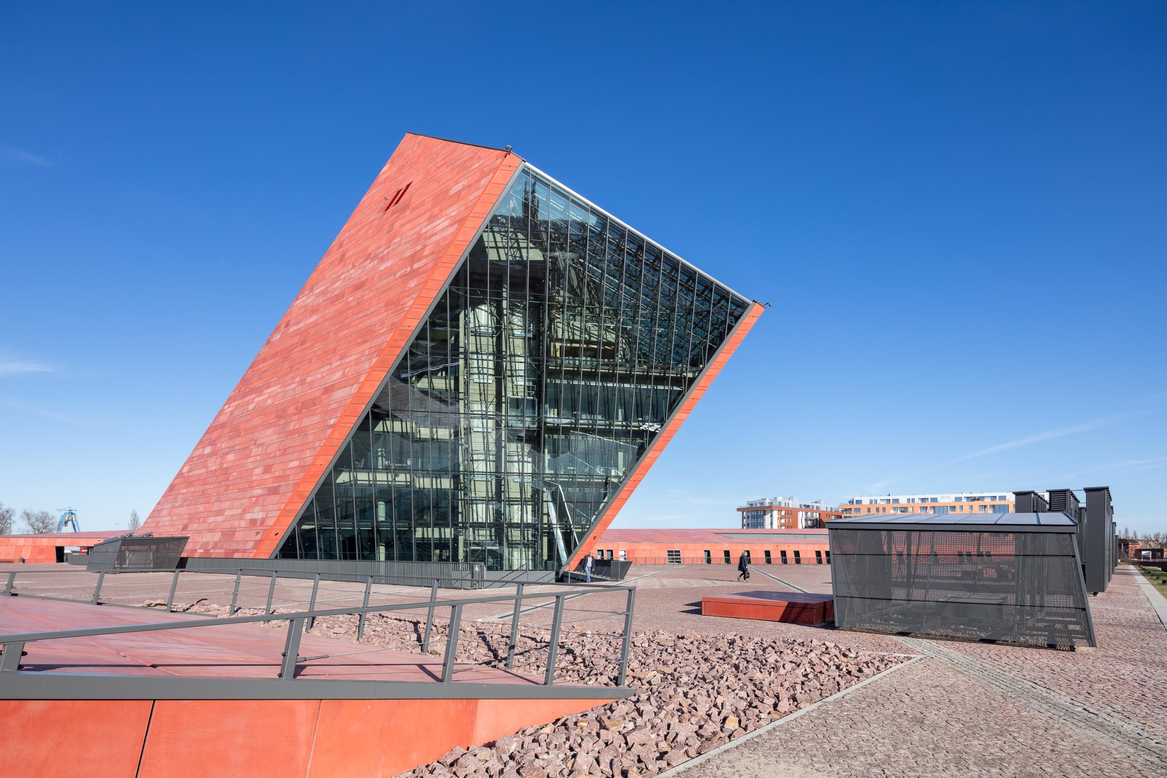 Photograph of Museum of the Second World War, designed by Kwadrat Studio Architektoniczne and located in Gdańsk, Poland