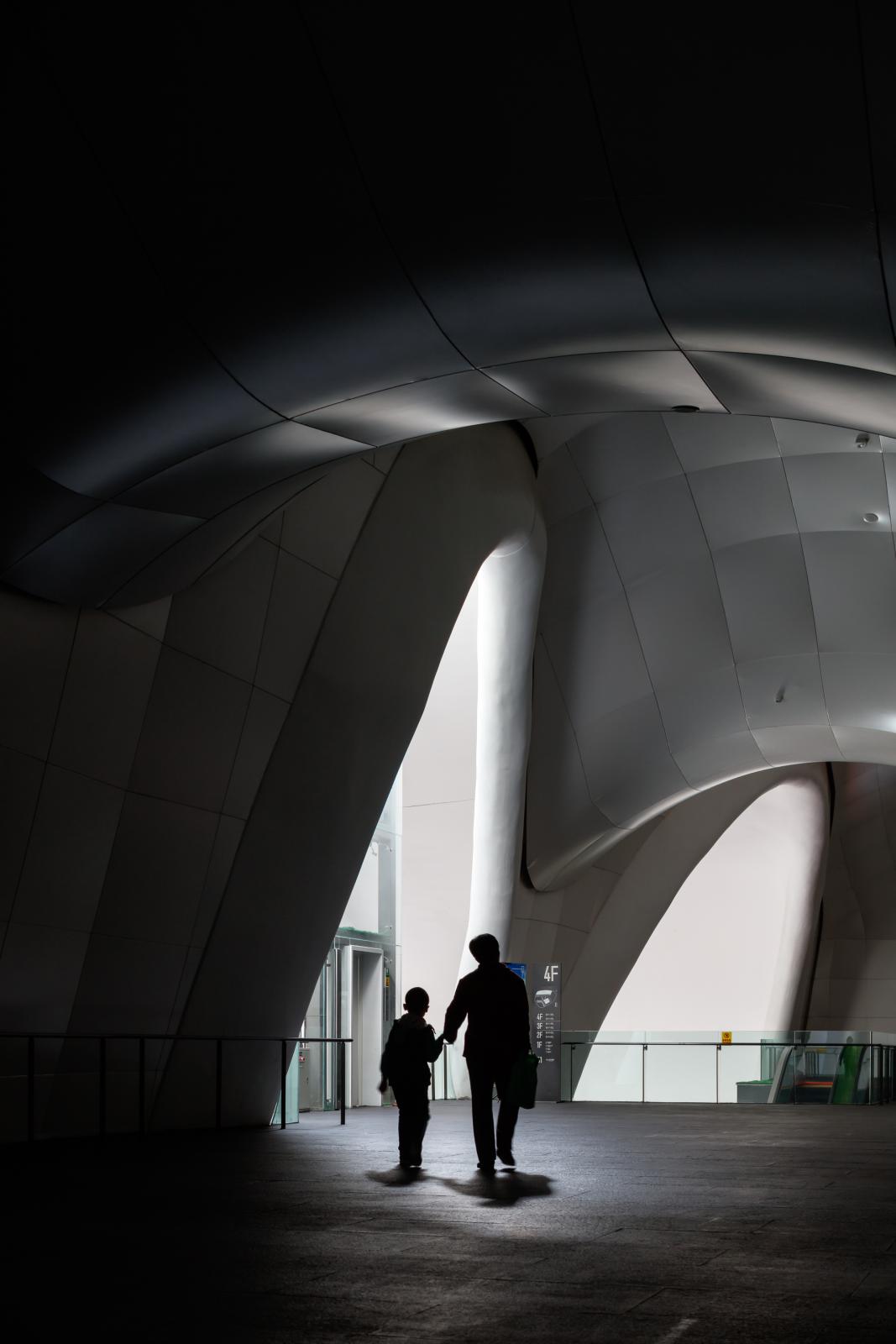 Photograph of Ordos Museum, designed by MAD Architects and located in Ordos, China