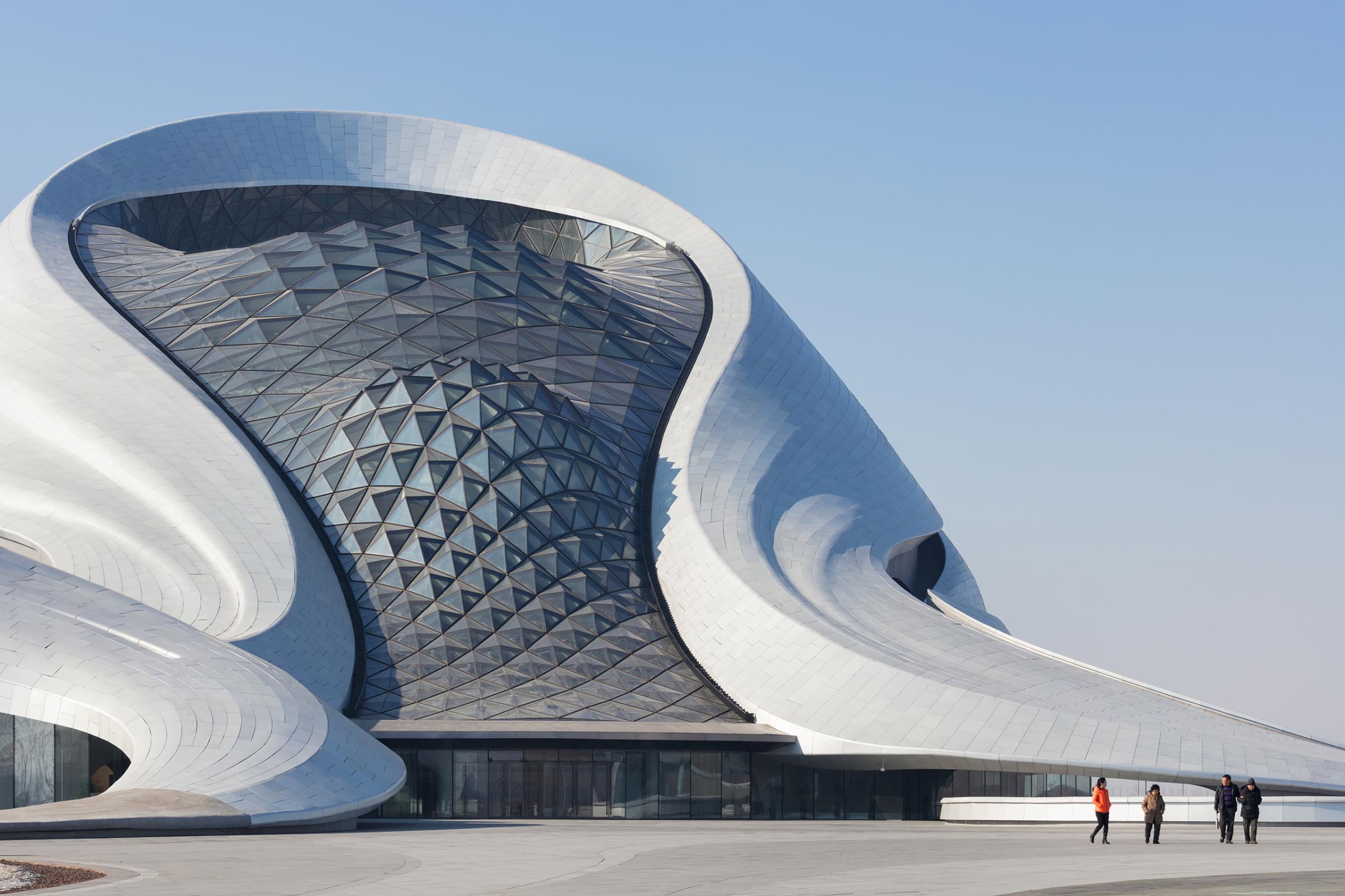 Photograph of Harbin Opera House, designed by MAD Architects and located in Harbin, China