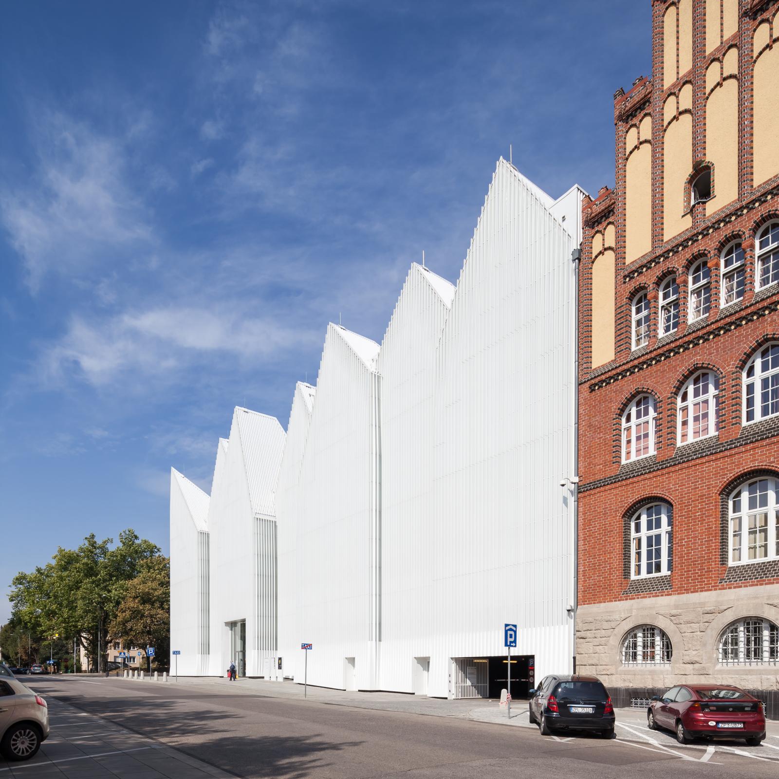 Photograph of Szczecin Philharmonic Hall, designed by Estudio Barozzi Veiga and located in Szczecin, Poland