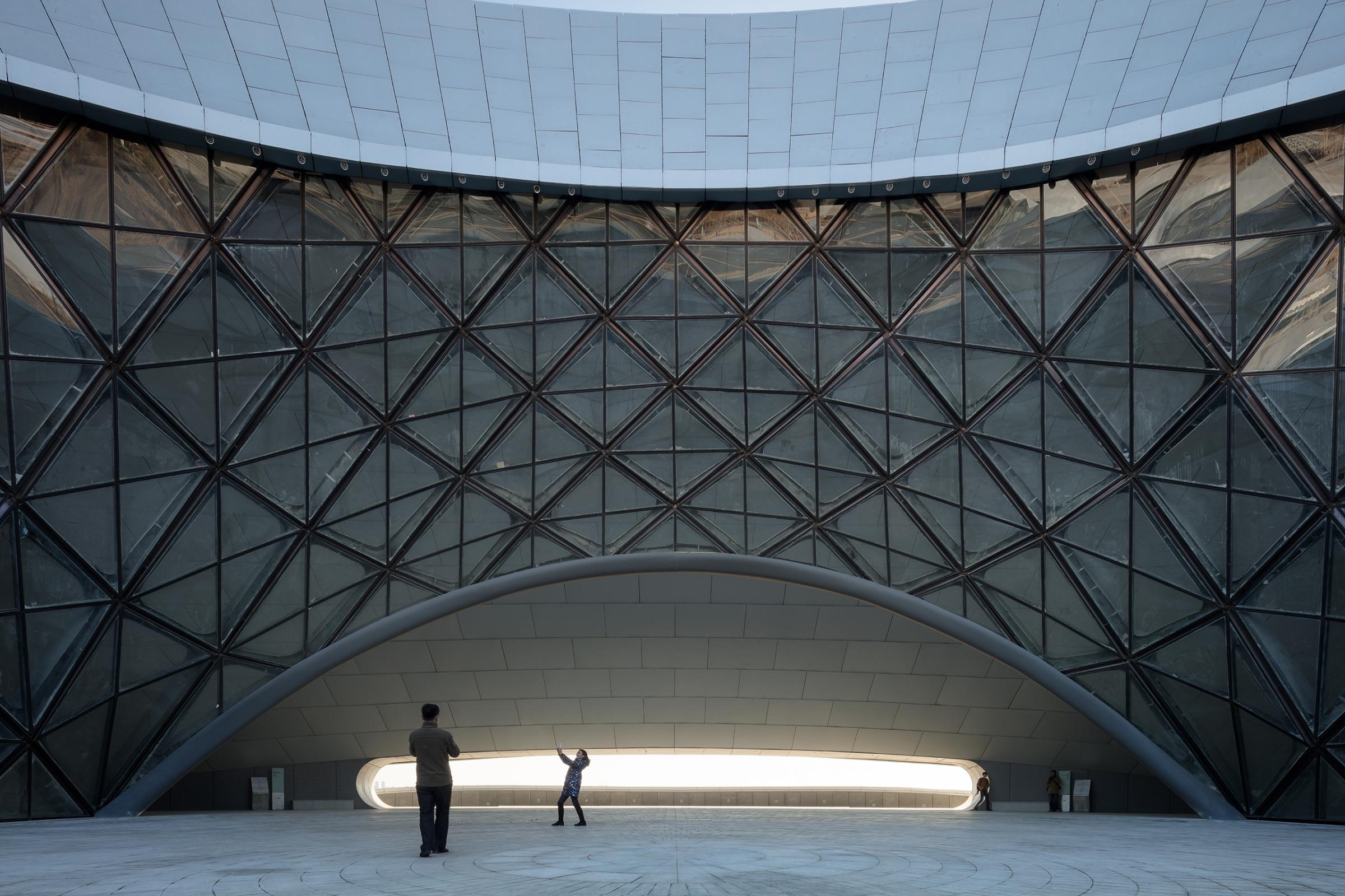 Photograph of Harbin Opera House, designed by MAD Architects and located in Harbin, China