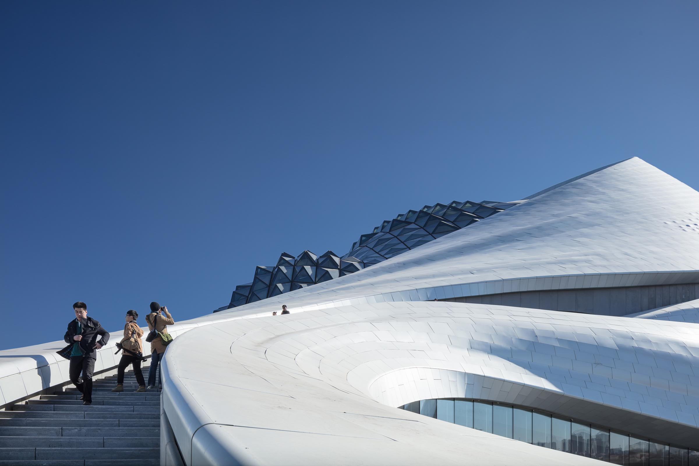 Photograph of Harbin Opera House, designed by MAD Architects and located in Harbin, China