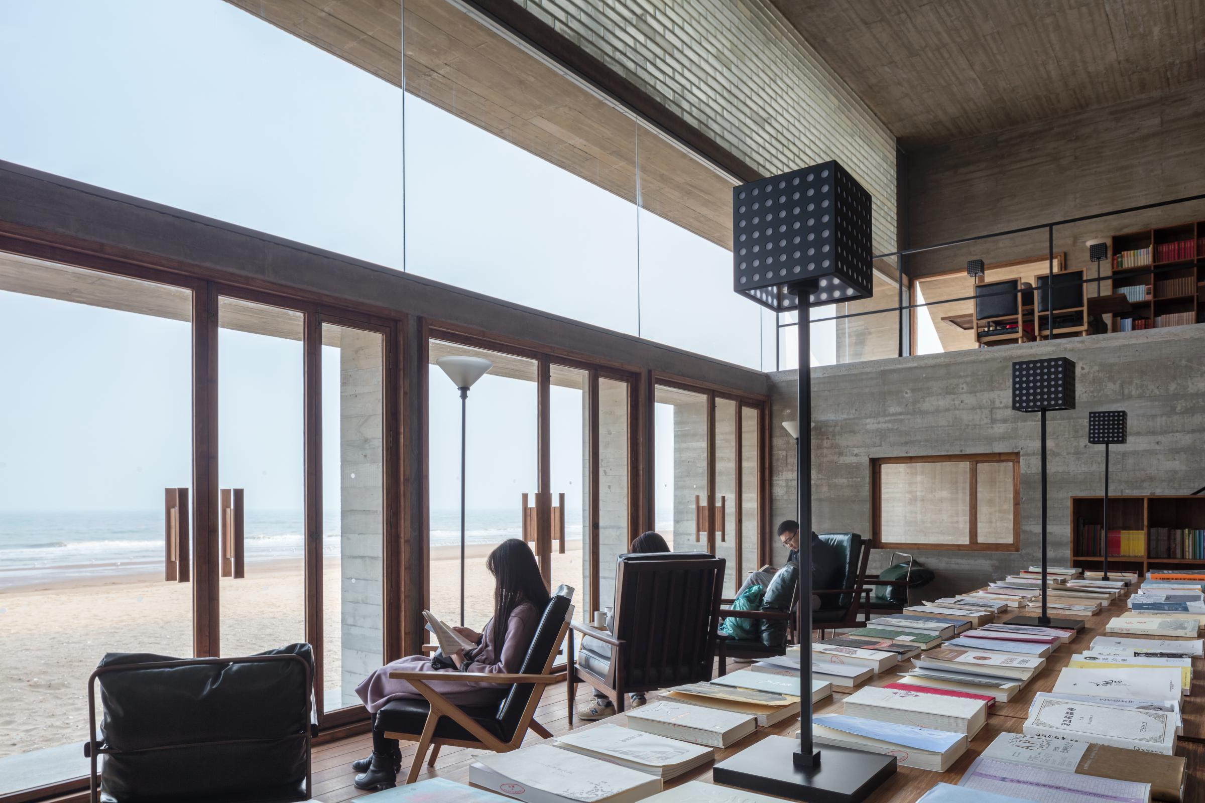 Photograph of Seashore Library, designed by Vector Architects and located in Beidaihe, China