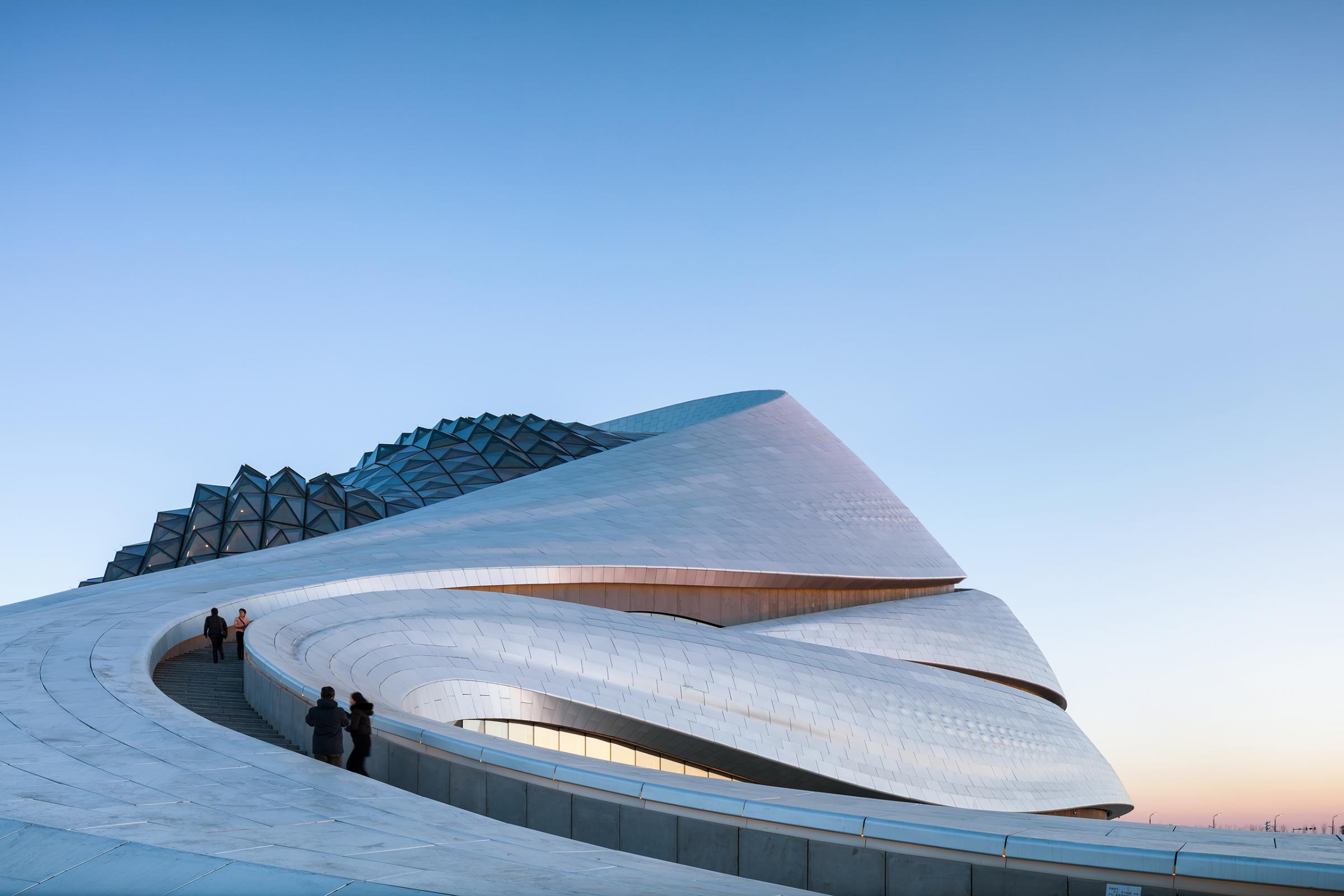 Photograph of Harbin Opera House, designed by MAD Architects and located in Harbin, China