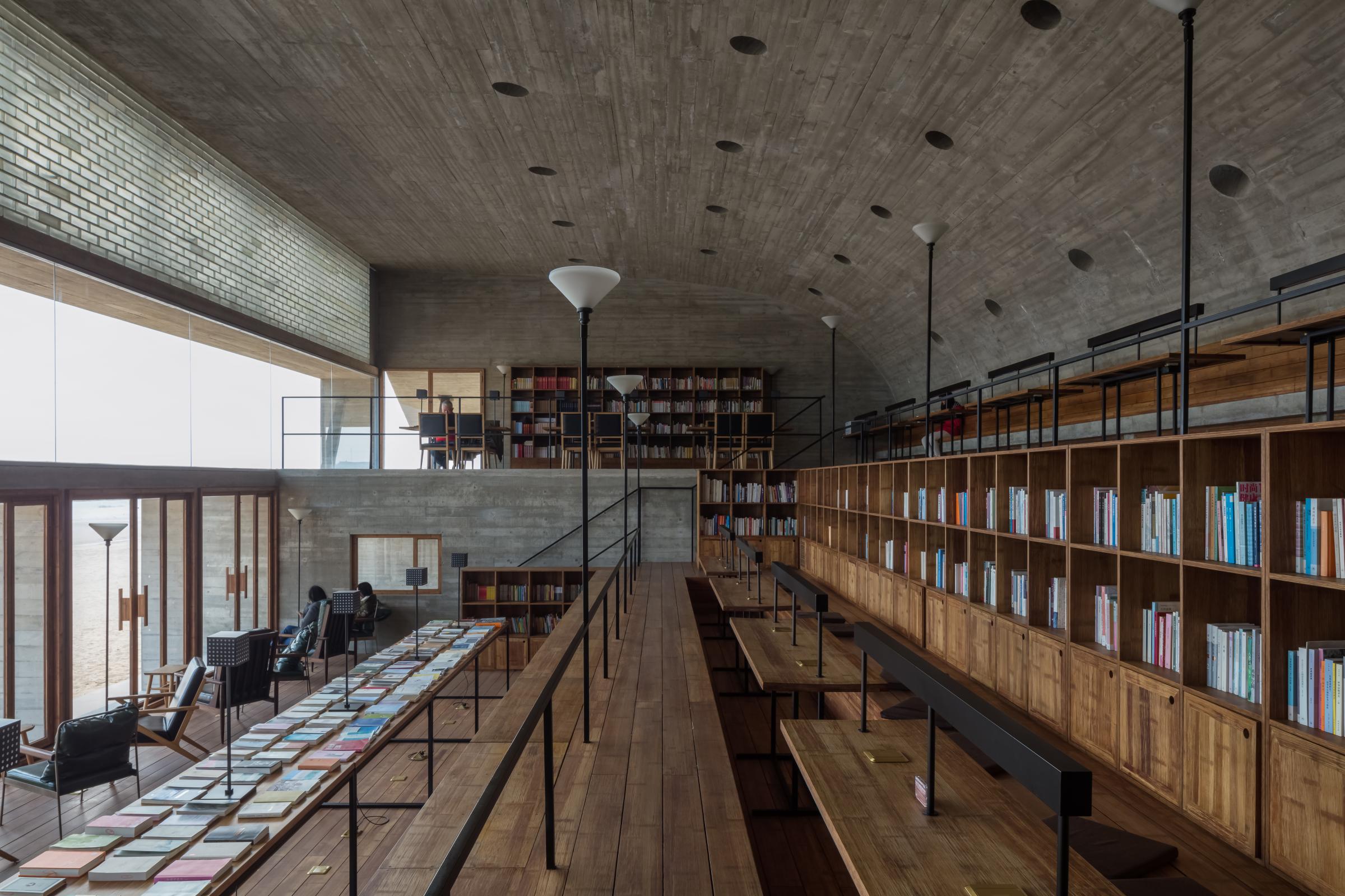 Photograph of Seashore Library, designed by Vector Architects and located in Beidaihe, China