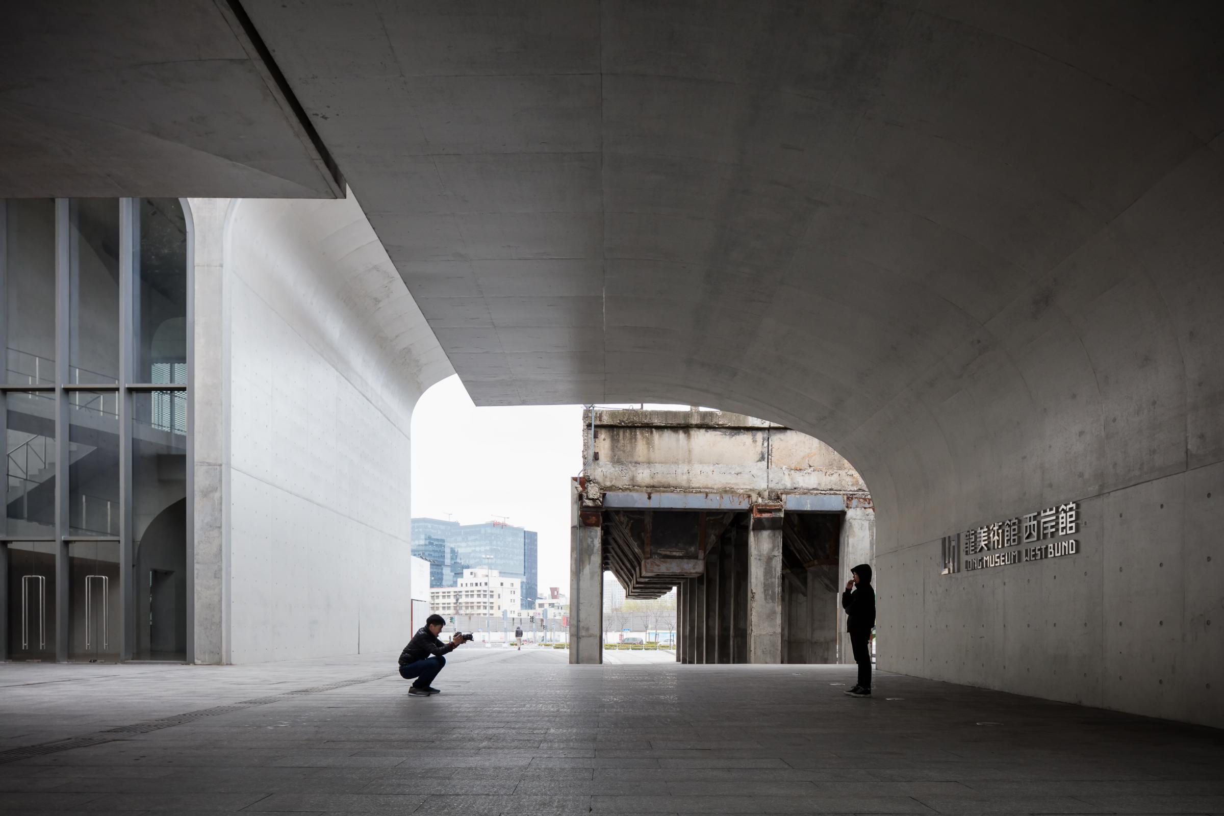 Photograph of Long Museum West Bund, designed by Atelier Deshaus and located in Shanghai, China