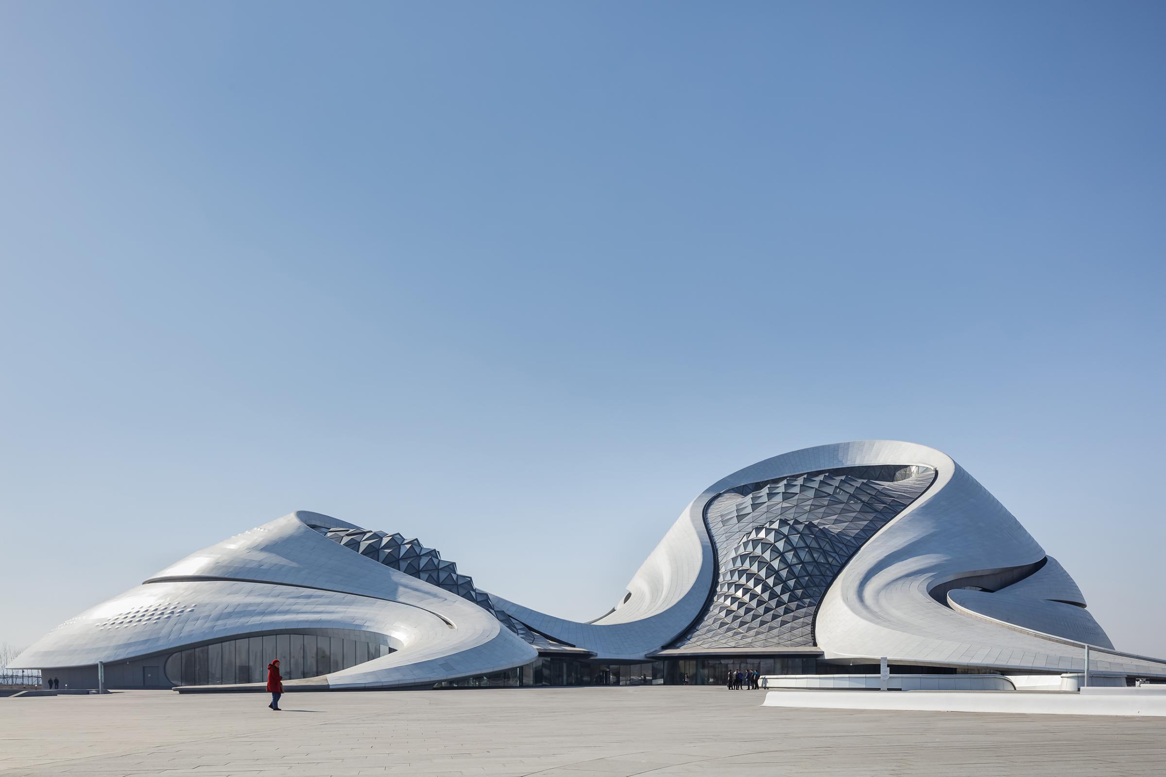 Photograph of Harbin Opera House, designed by MAD Architects and located in Harbin, China