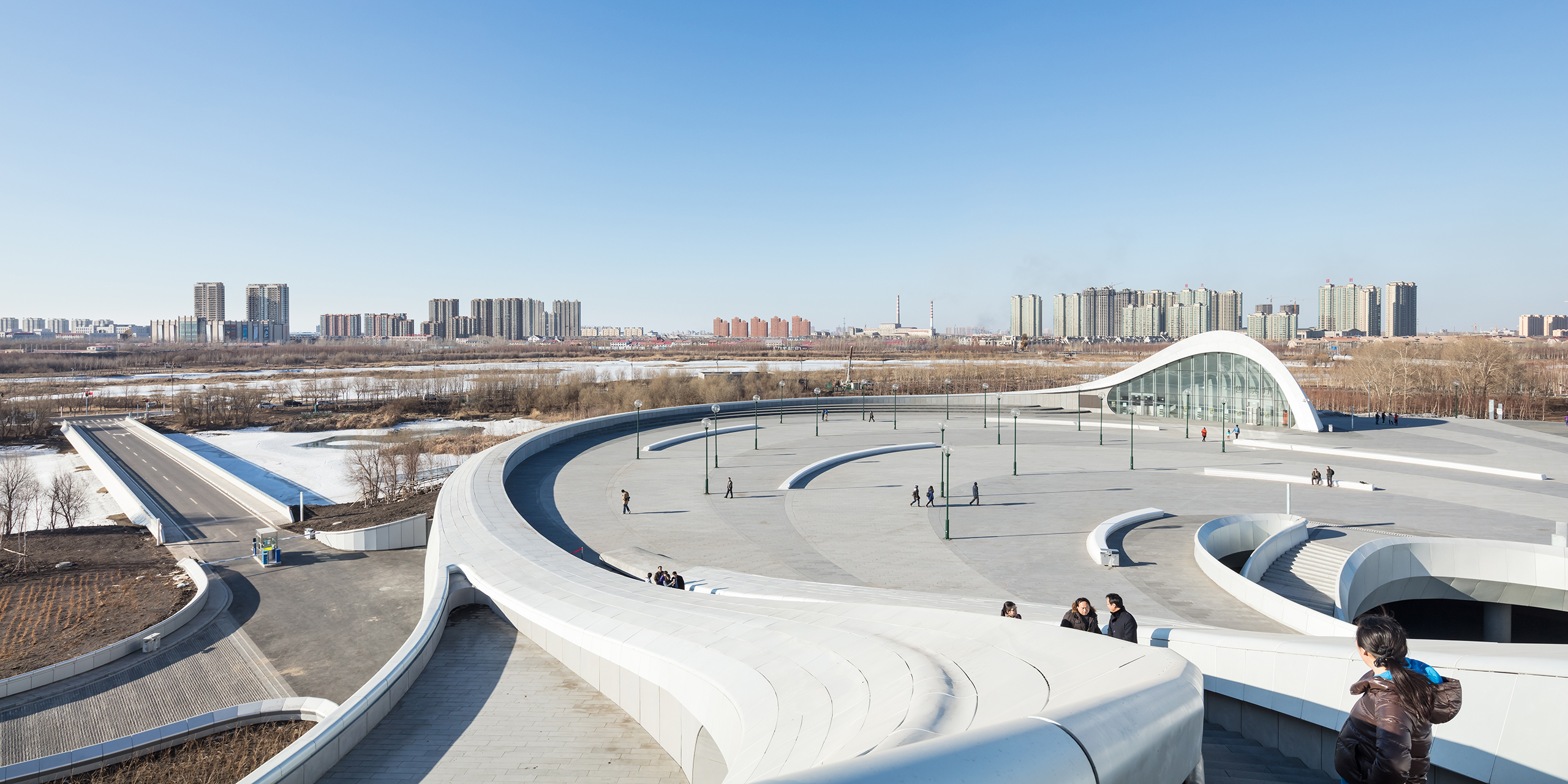 Photograph of Harbin Opera House, designed by MAD Architects and located in Harbin, China