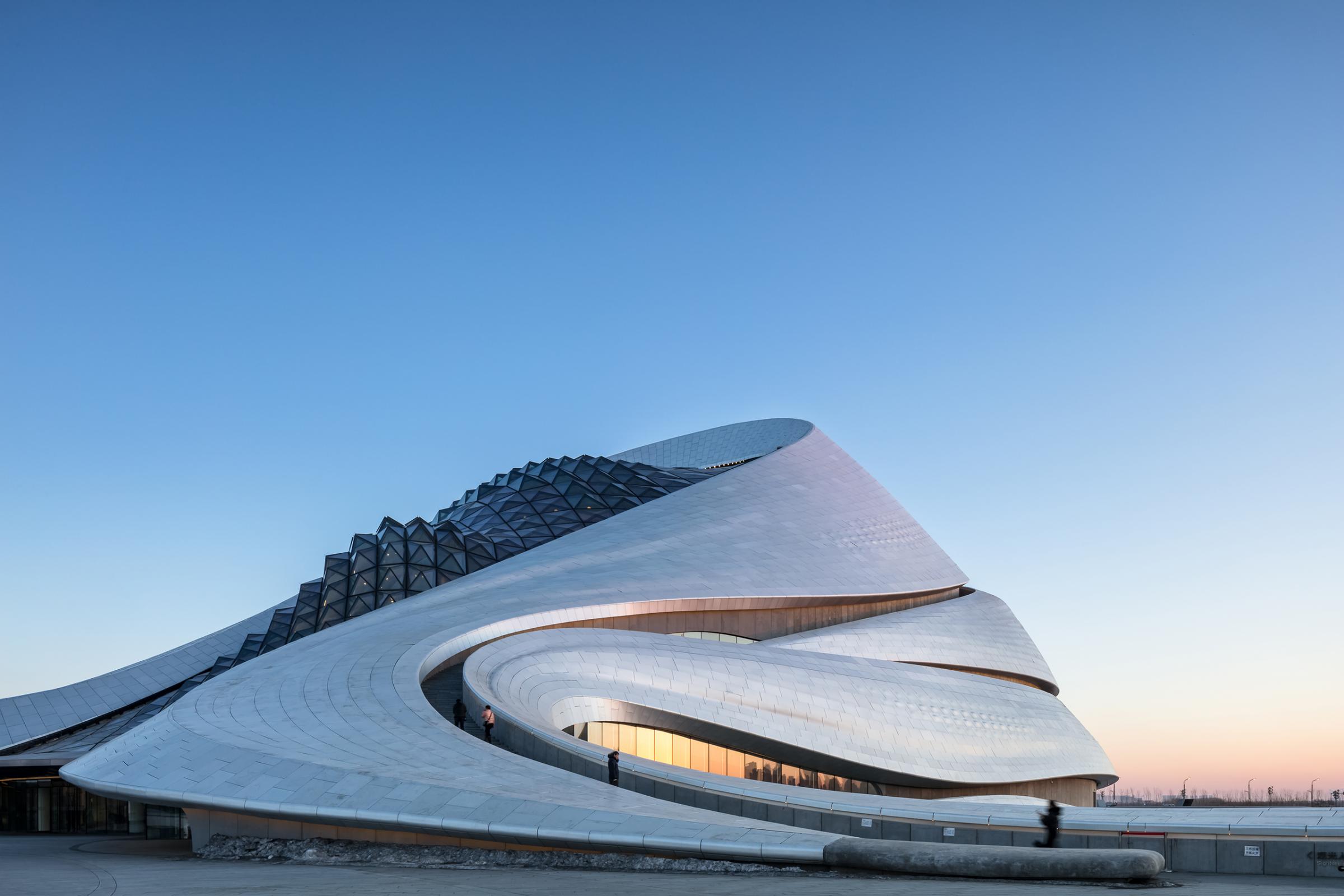 Photograph of Harbin Opera House, designed by MAD Architects and located in Harbin, China