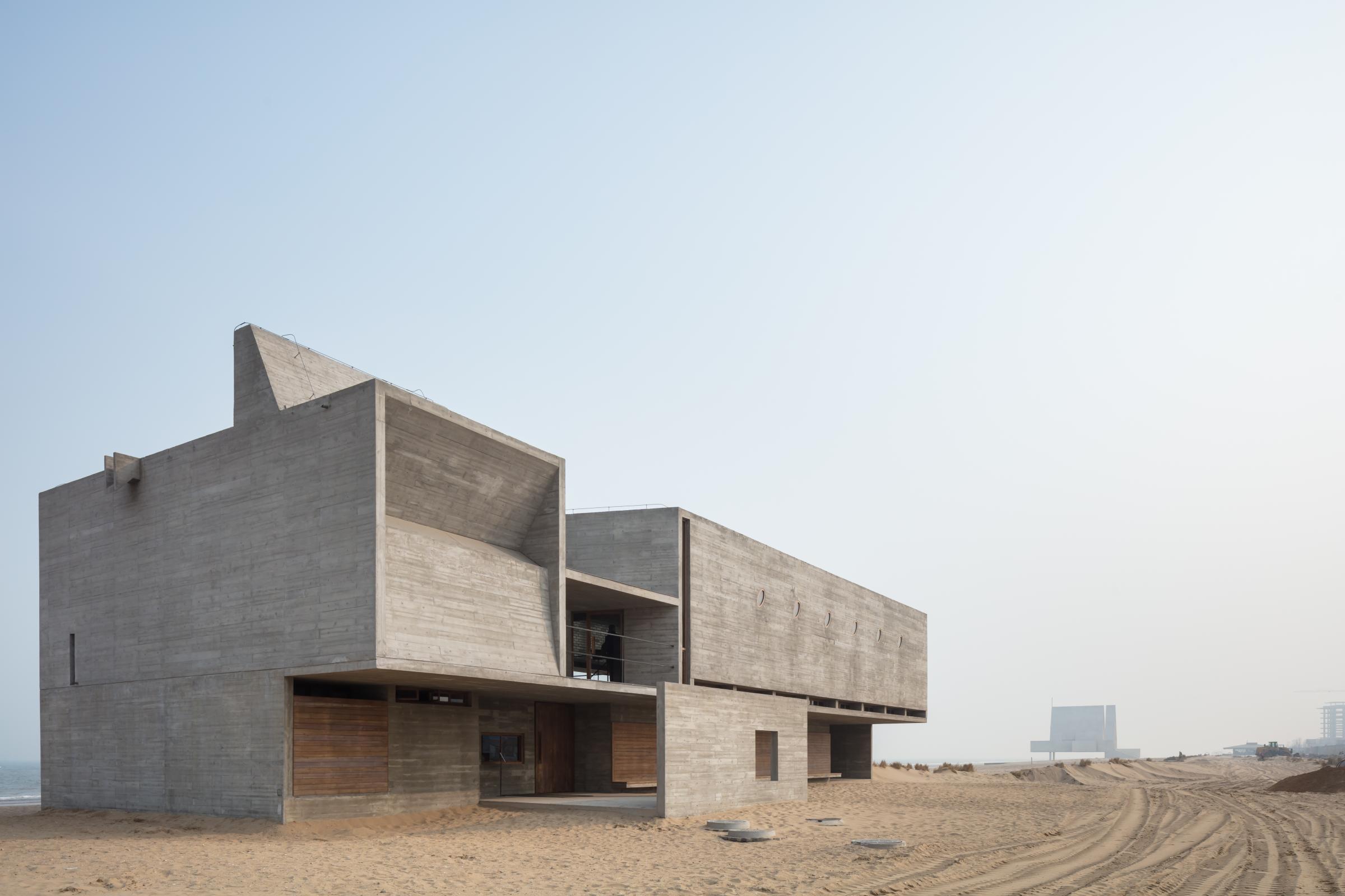 Photograph of Seashore Library, designed by Vector Architects and located in Beidaihe, China