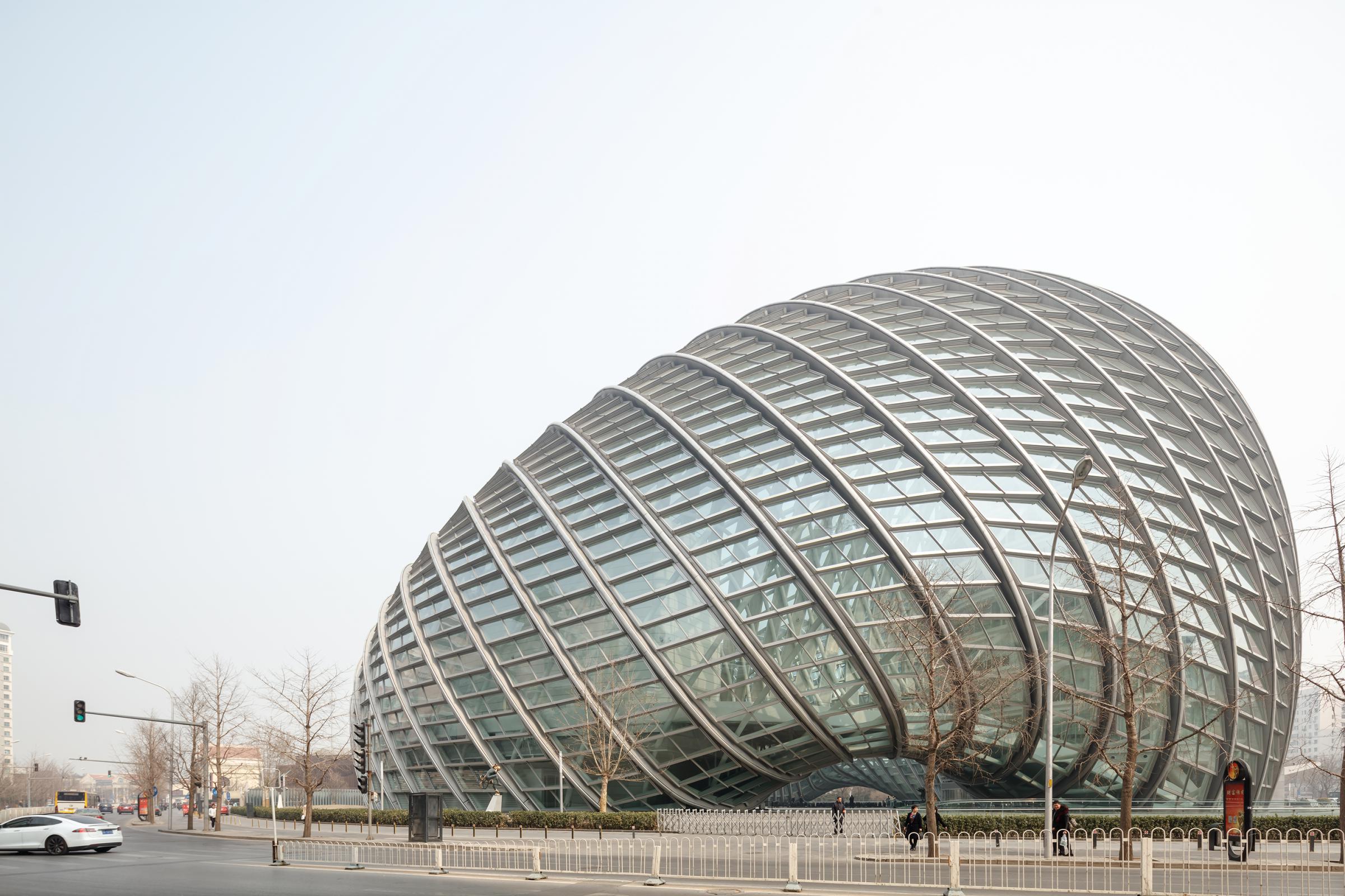 Photograph of Phoenix International Media Center, designed by BIAD UFo and located in Beijing, China