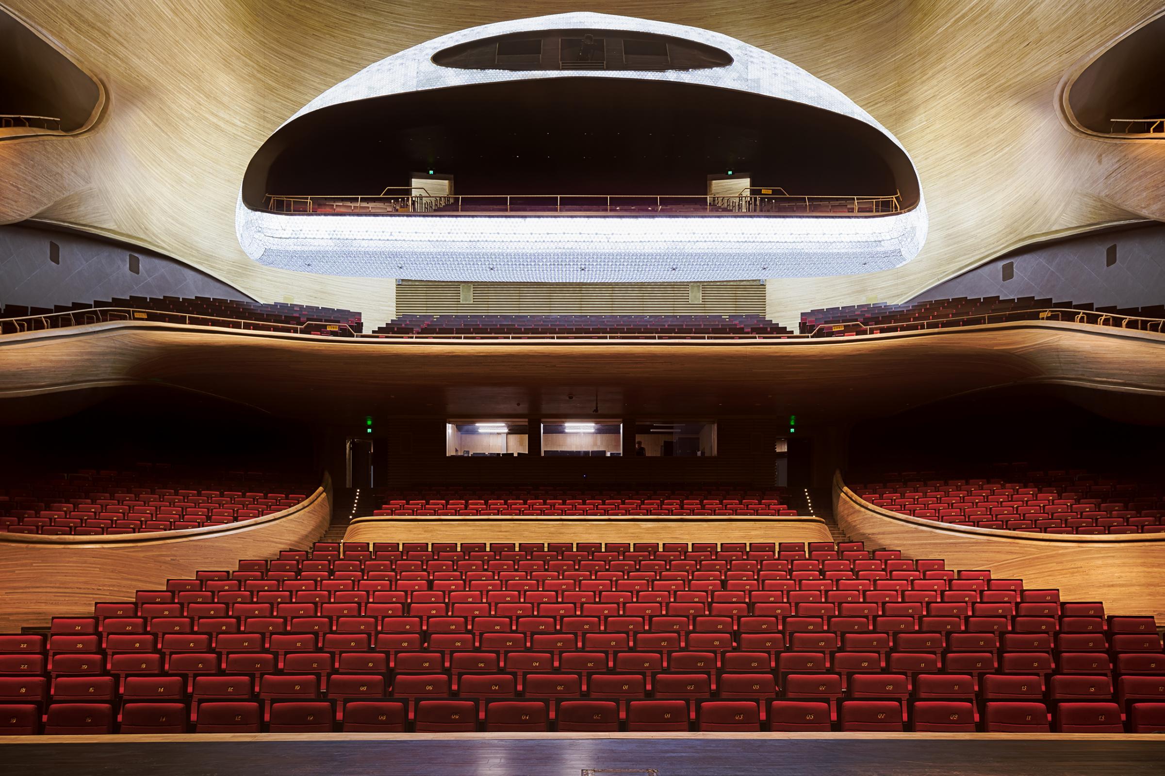 Photograph of Harbin Opera House, designed by MAD Architects and located in Harbin, China