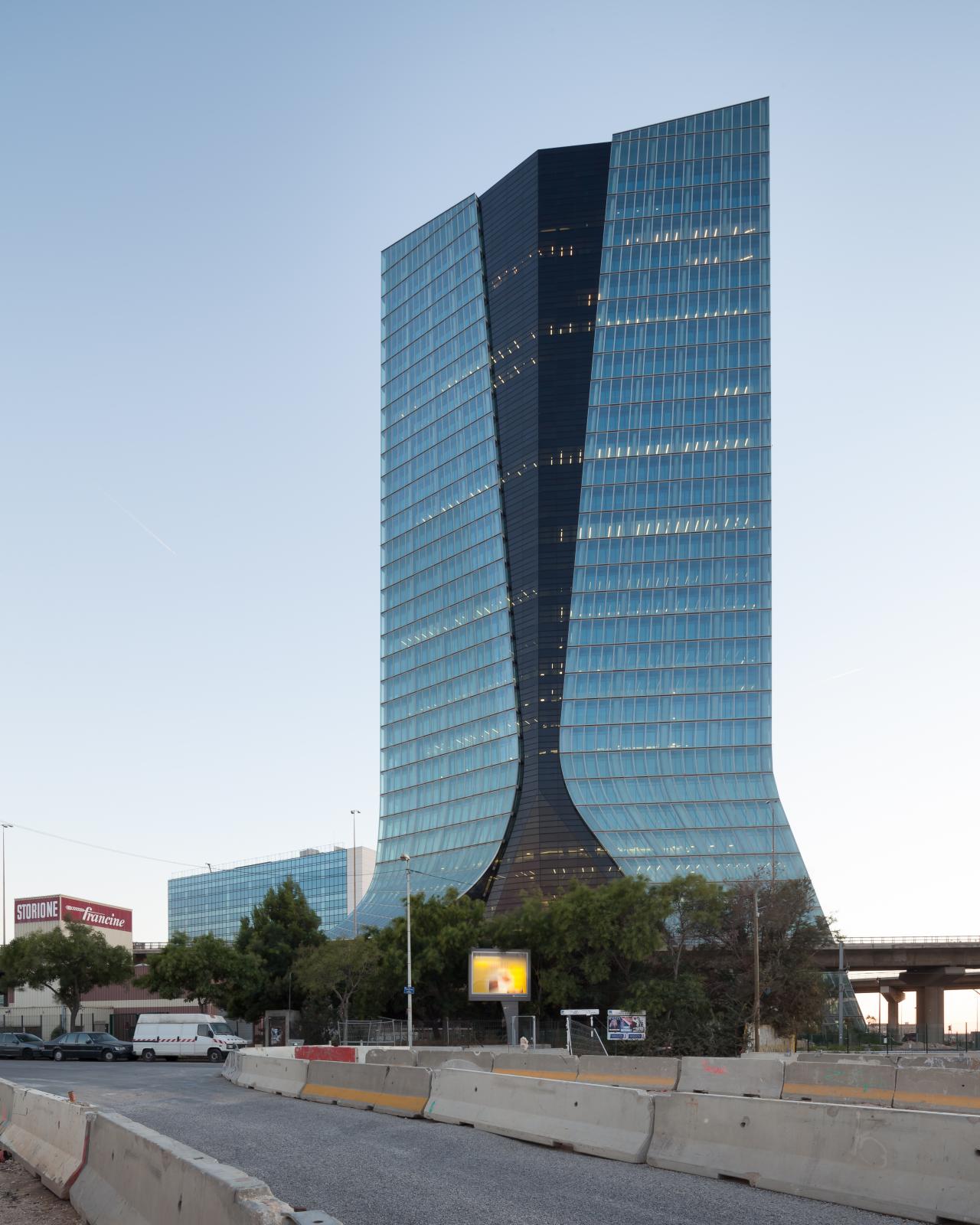 Photograph of CMA CGM Headquarters, designed by Zaha Hadid Architects and located in Marseille, France