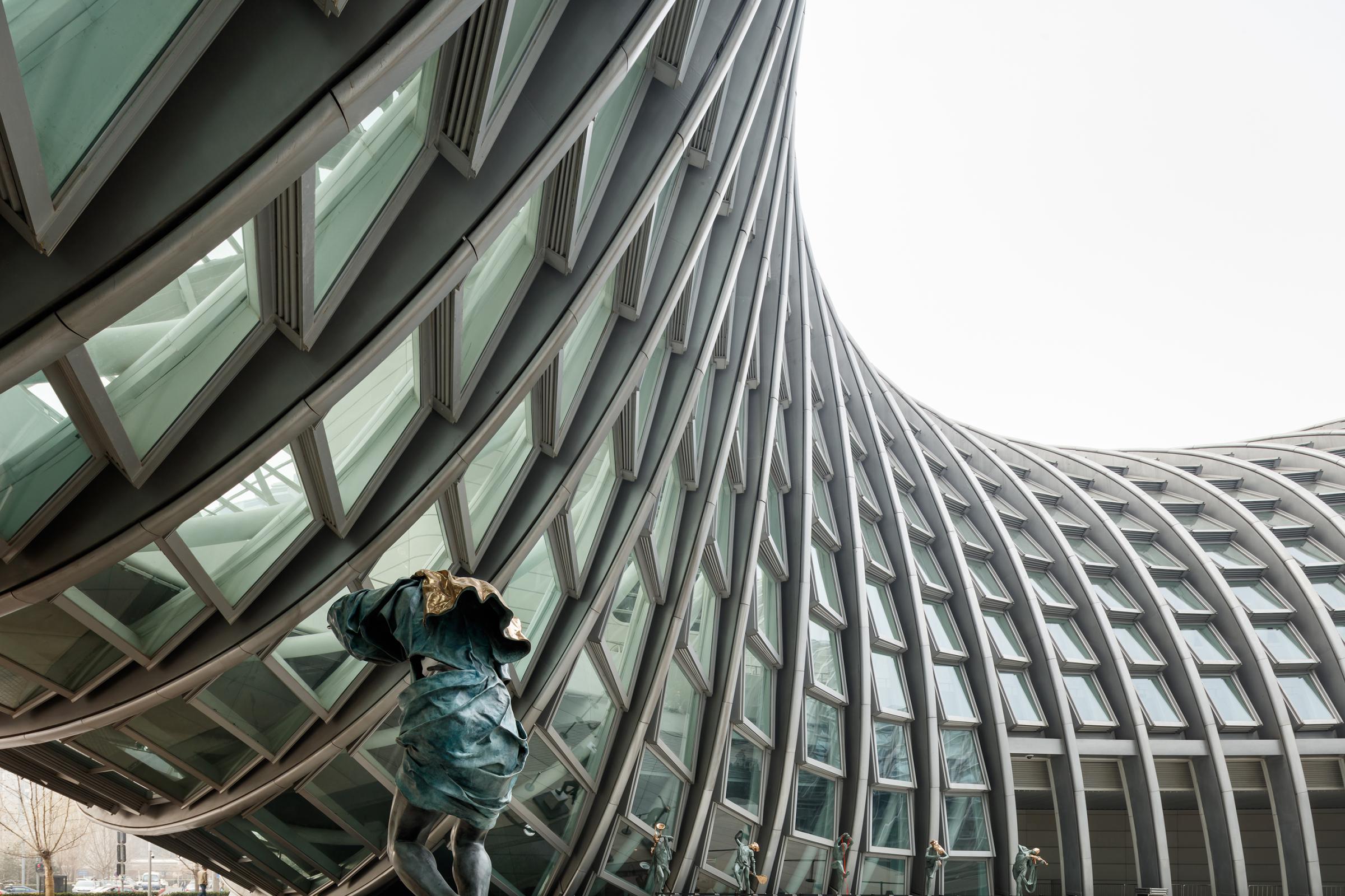 Photograph of Phoenix International Media Center, designed by BIAD UFo and located in Beijing, China
