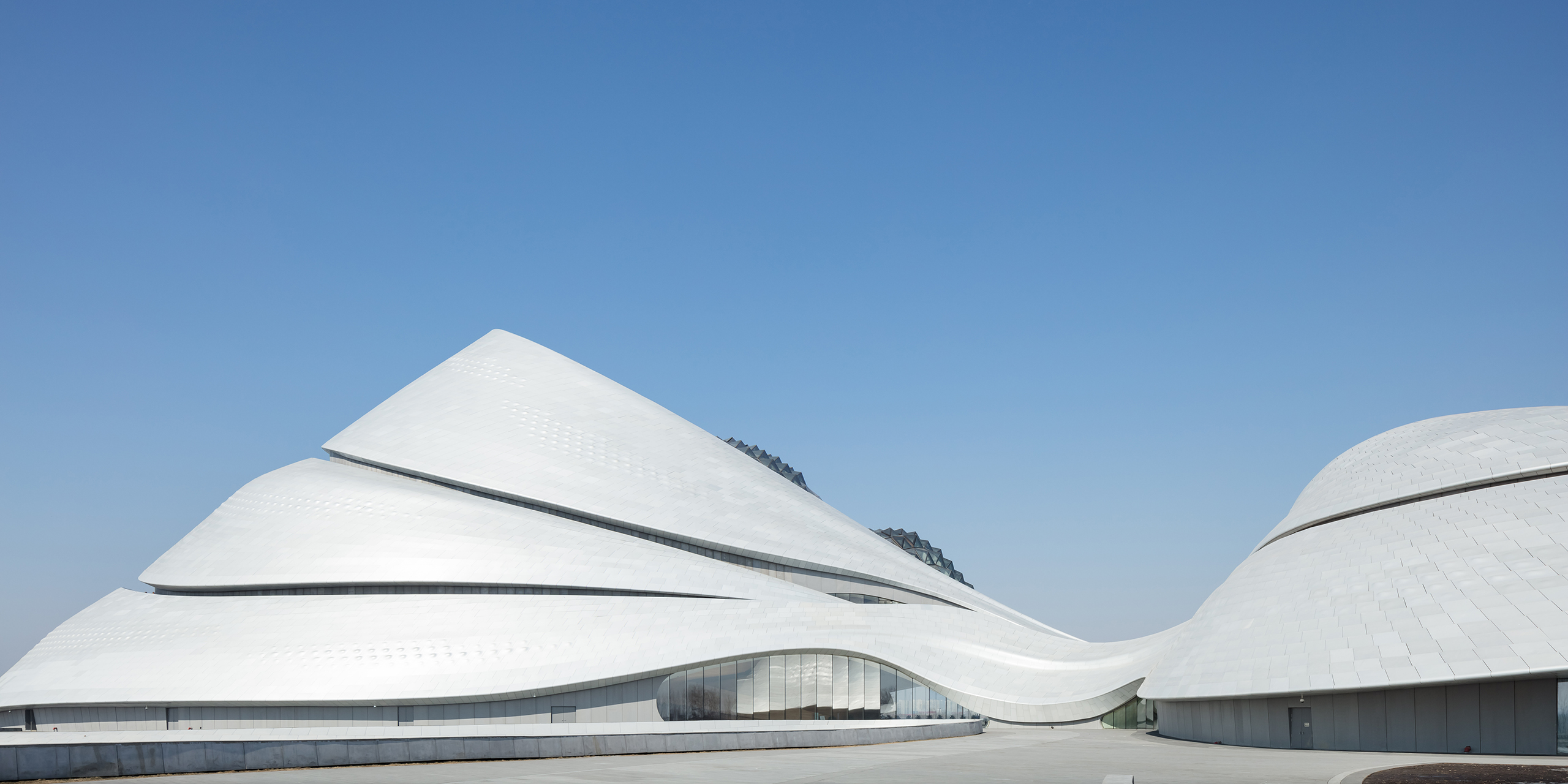 Photograph of Harbin Opera House, designed by MAD Architects and located in Harbin, China