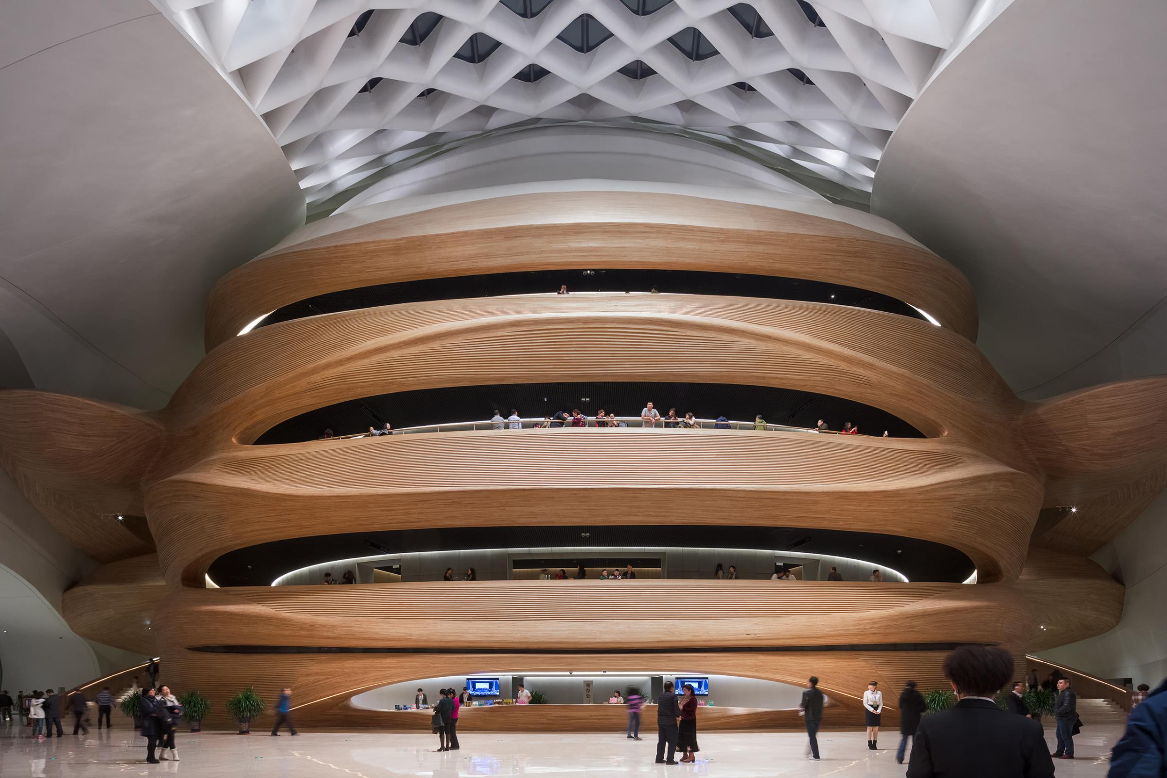 Photograph of Harbin Opera House, designed by MAD Architects and located in Harbin, China