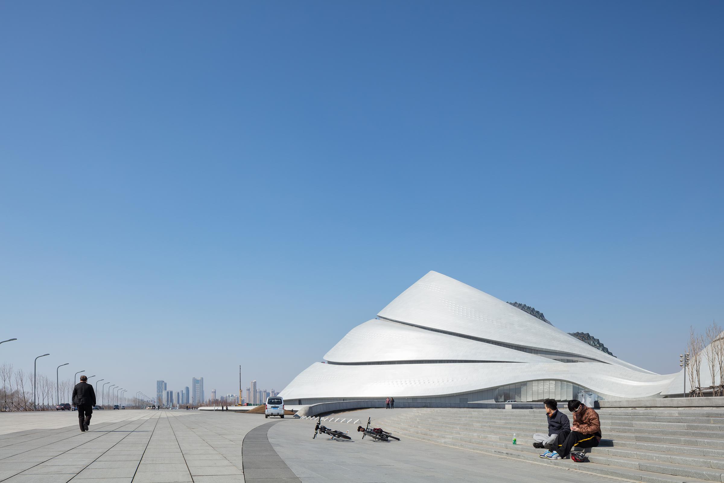 Photograph of Harbin Opera House, designed by MAD Architects and located in Harbin, China