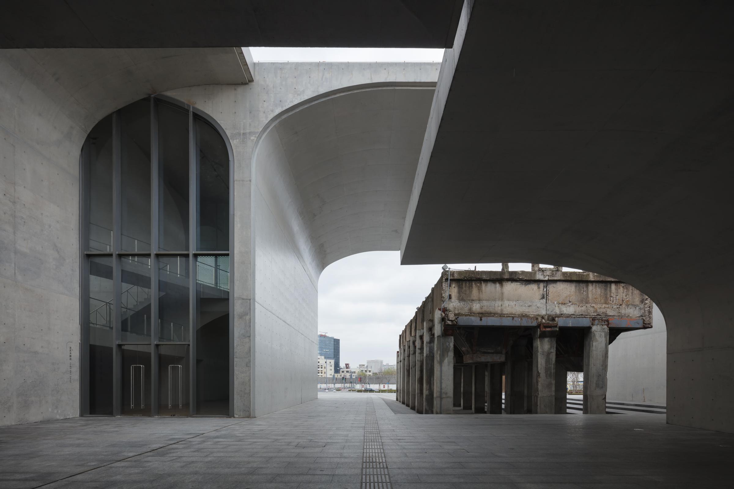 Photograph of Long Museum West Bund, designed by Atelier Deshaus and located in Shanghai, China