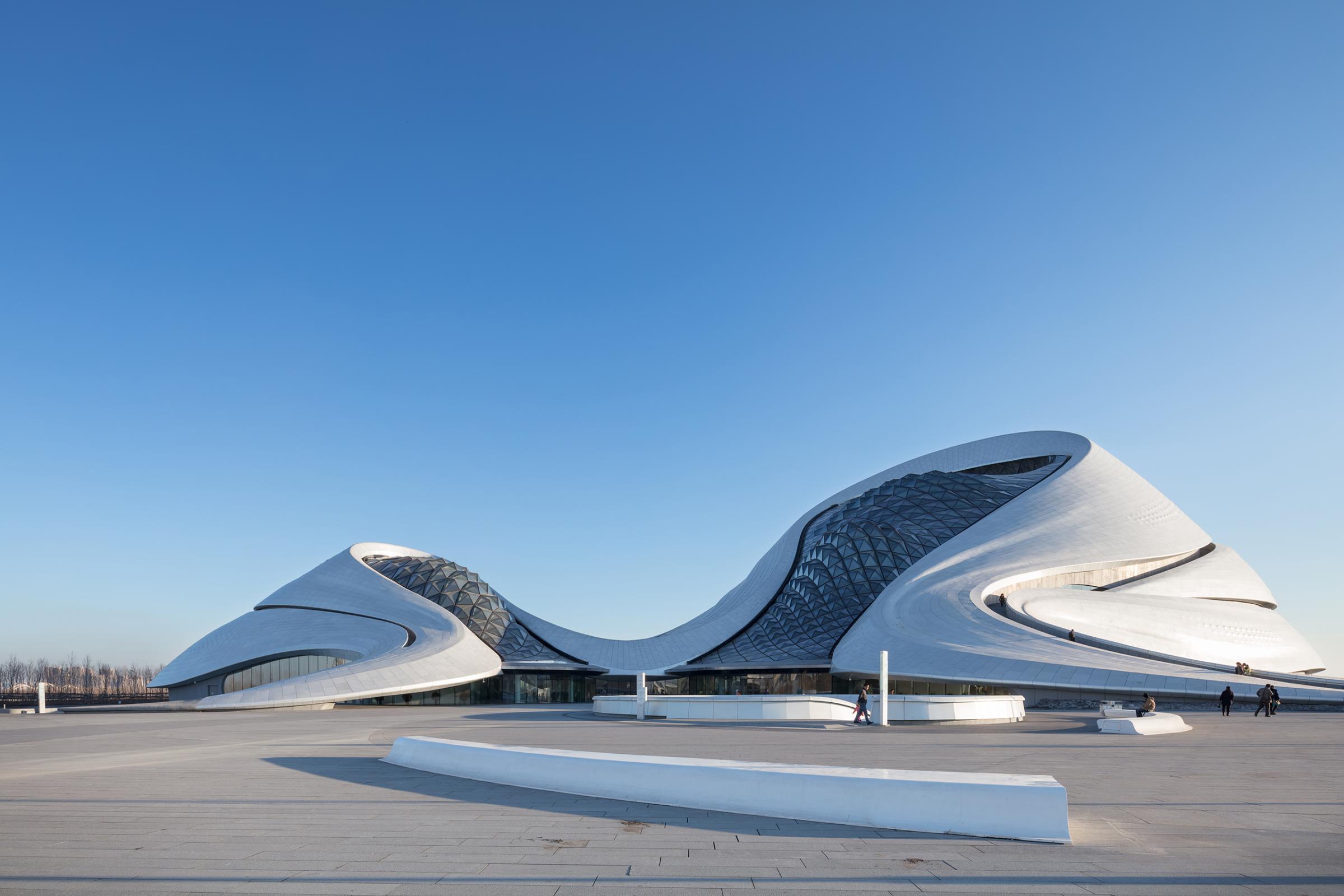 Photograph of Harbin Opera House, designed by MAD Architects and located in Harbin, China