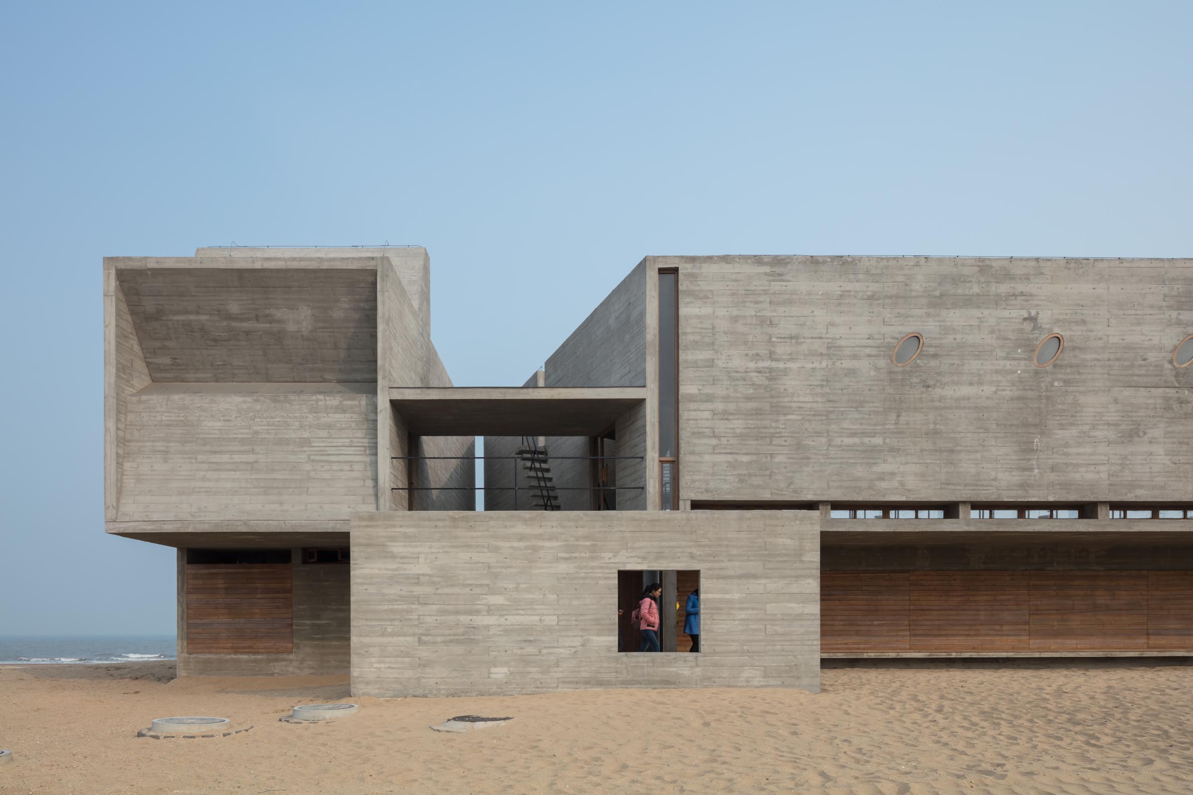 Photograph of Seashore Library, designed by Vector Architects and located in Beidaihe, China