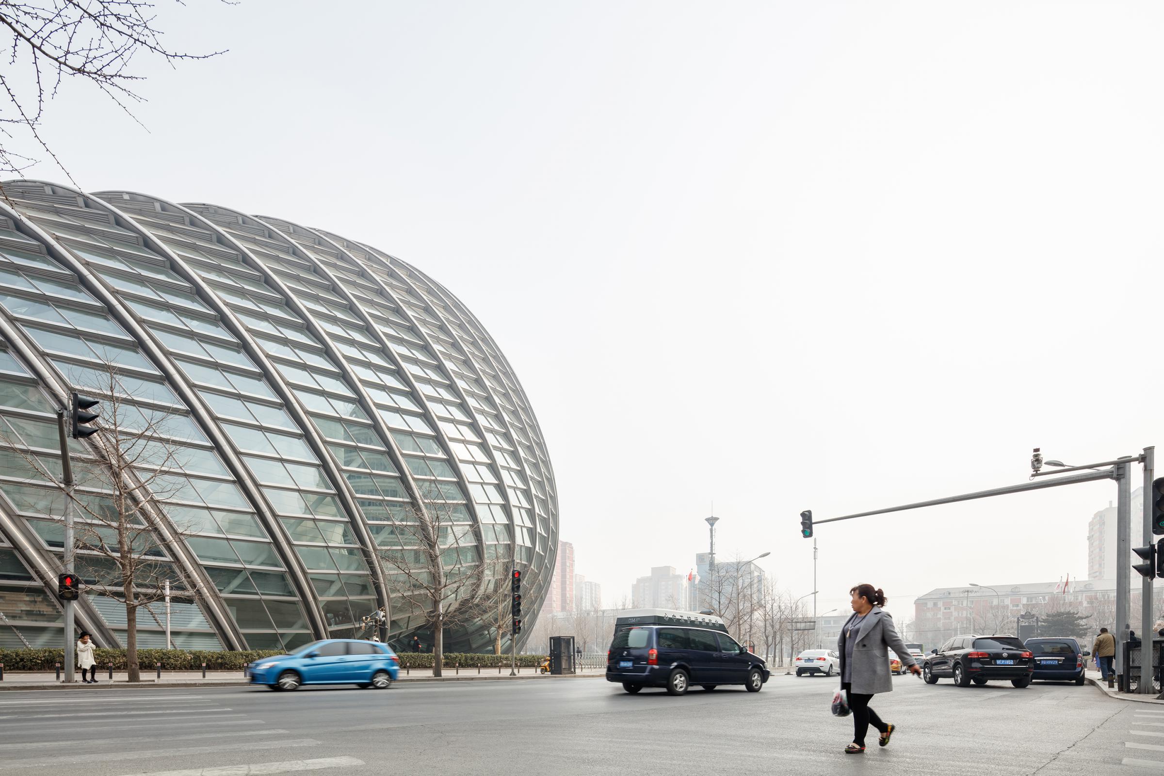 Photograph of Phoenix International Media Center, designed by BIAD UFo and located in Beijing, China