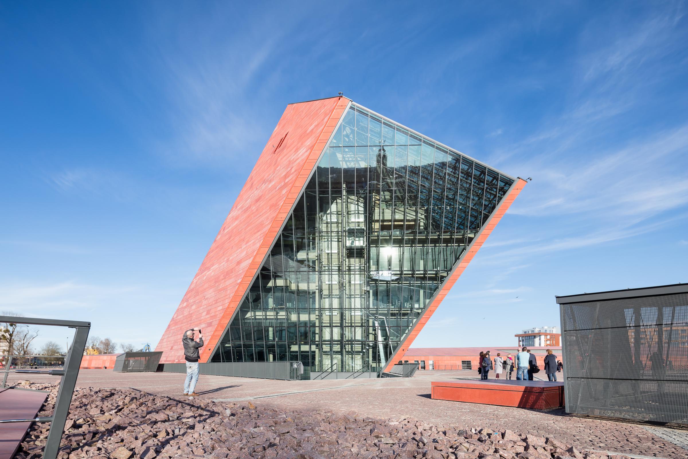 Photograph of Museum of the Second World War, designed by Kwadrat Studio Architektoniczne and located in Gdańsk, Poland
