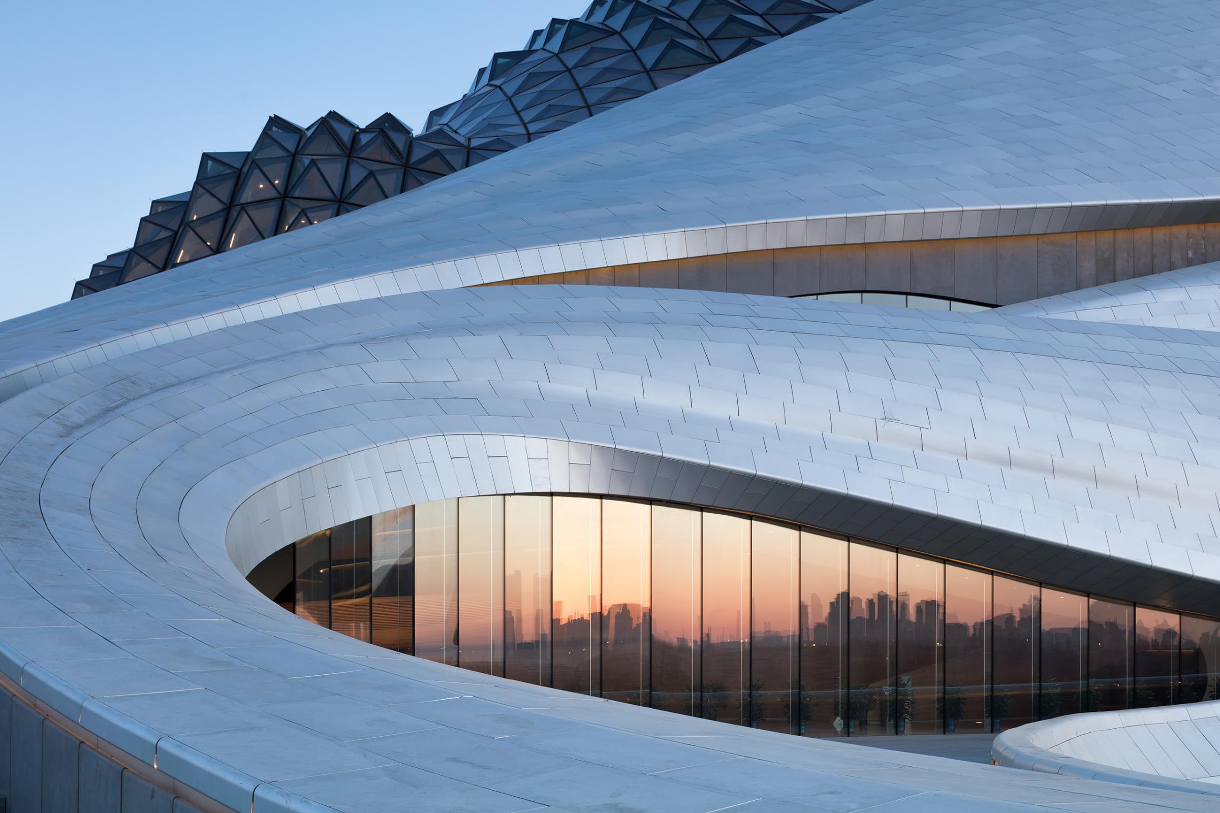 Photograph of Harbin Opera House, designed by MAD Architects and located in Harbin, China