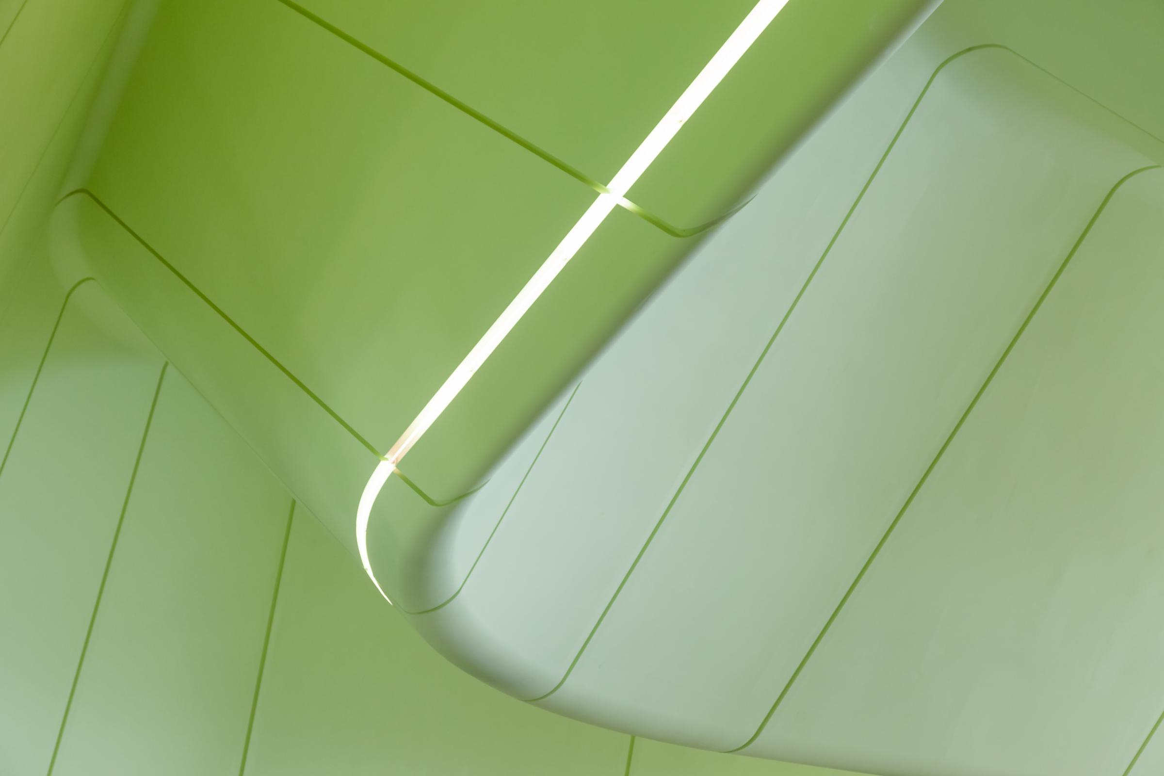 Photograph of Riverside Museum of Transport, designed by Zaha Hadid Architects and located in Glasgow, United Kingdom