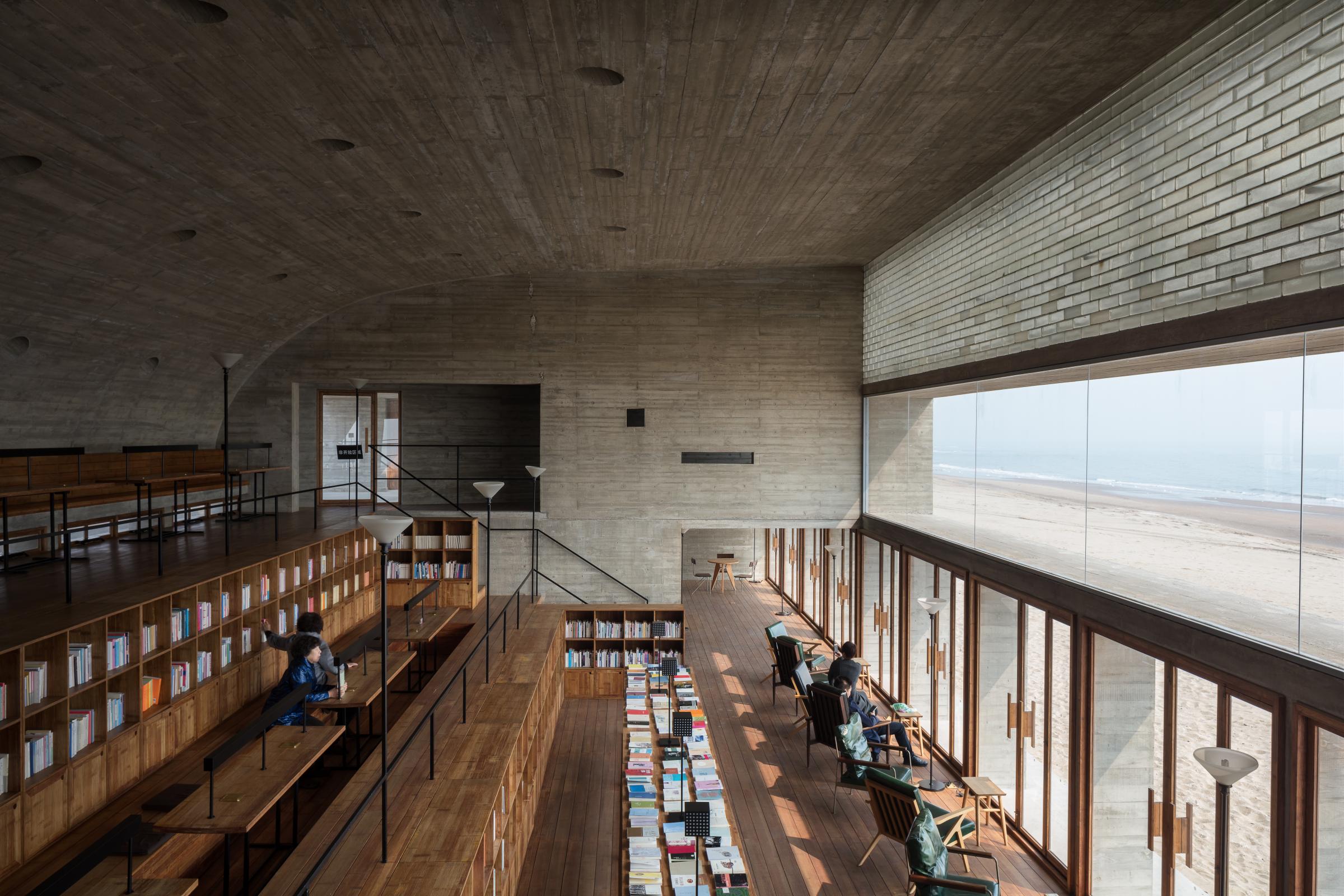 Photograph of Seashore Library, designed by Vector Architects and located in Beidaihe, China