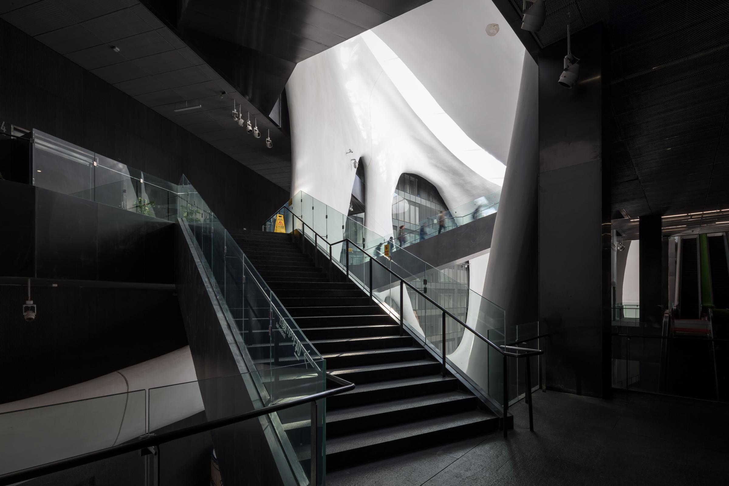 Photograph of Ordos Museum, designed by MAD Architects and located in Ordos, China