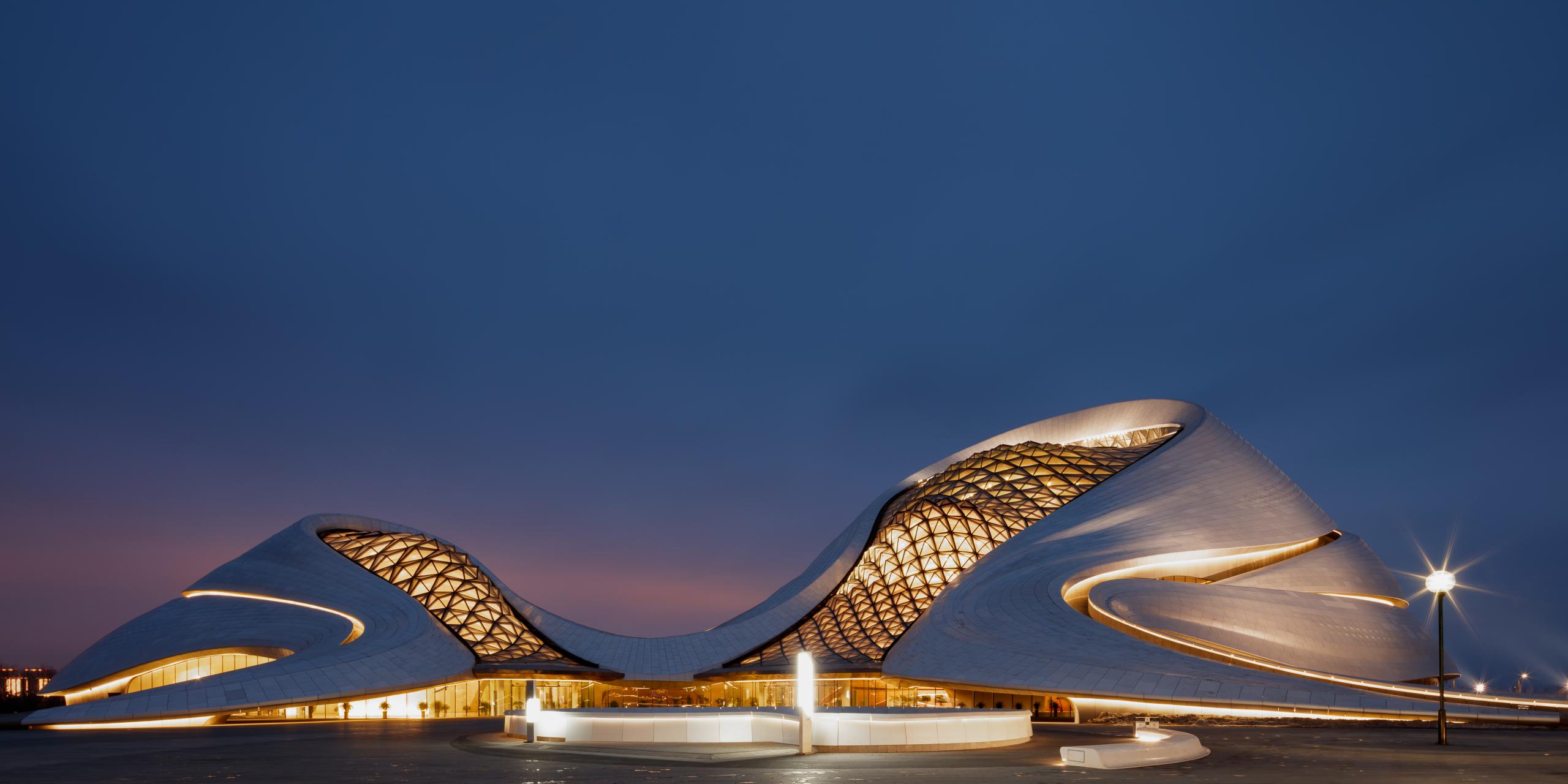 Photograph of Harbin Opera House, designed by MAD Architects and located in Harbin, China